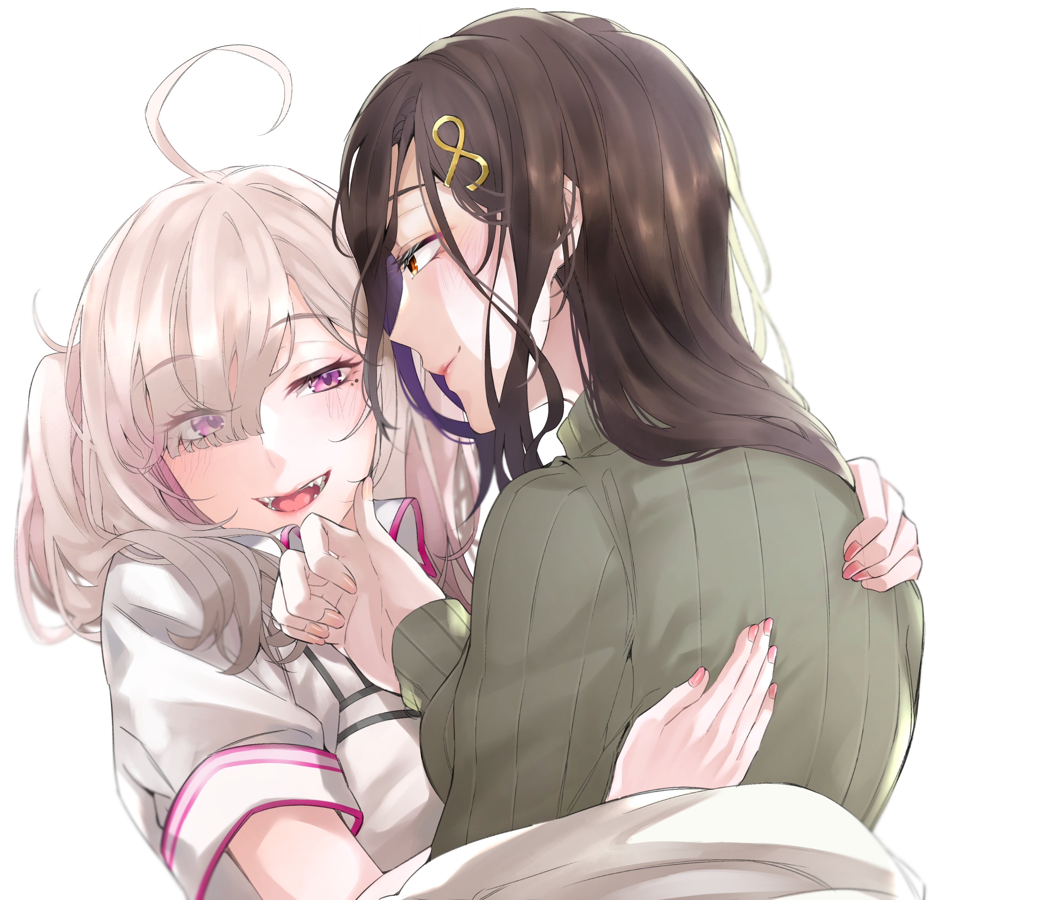 Shirayuki Tomoe and Sukoya Kana from Nijisanji HD Wallpaper