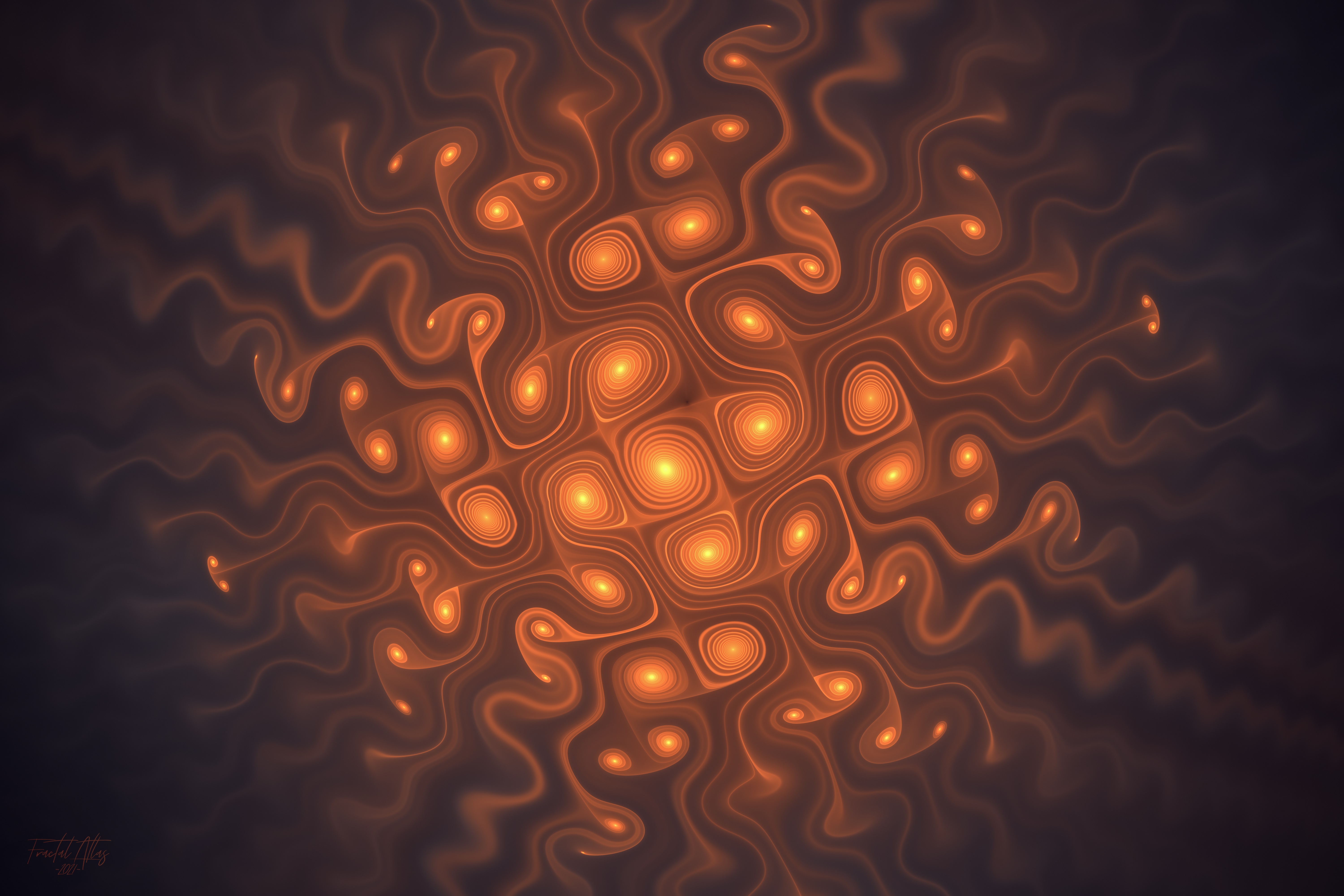Abstract Fractal Shapes 4K HD Wallpaper