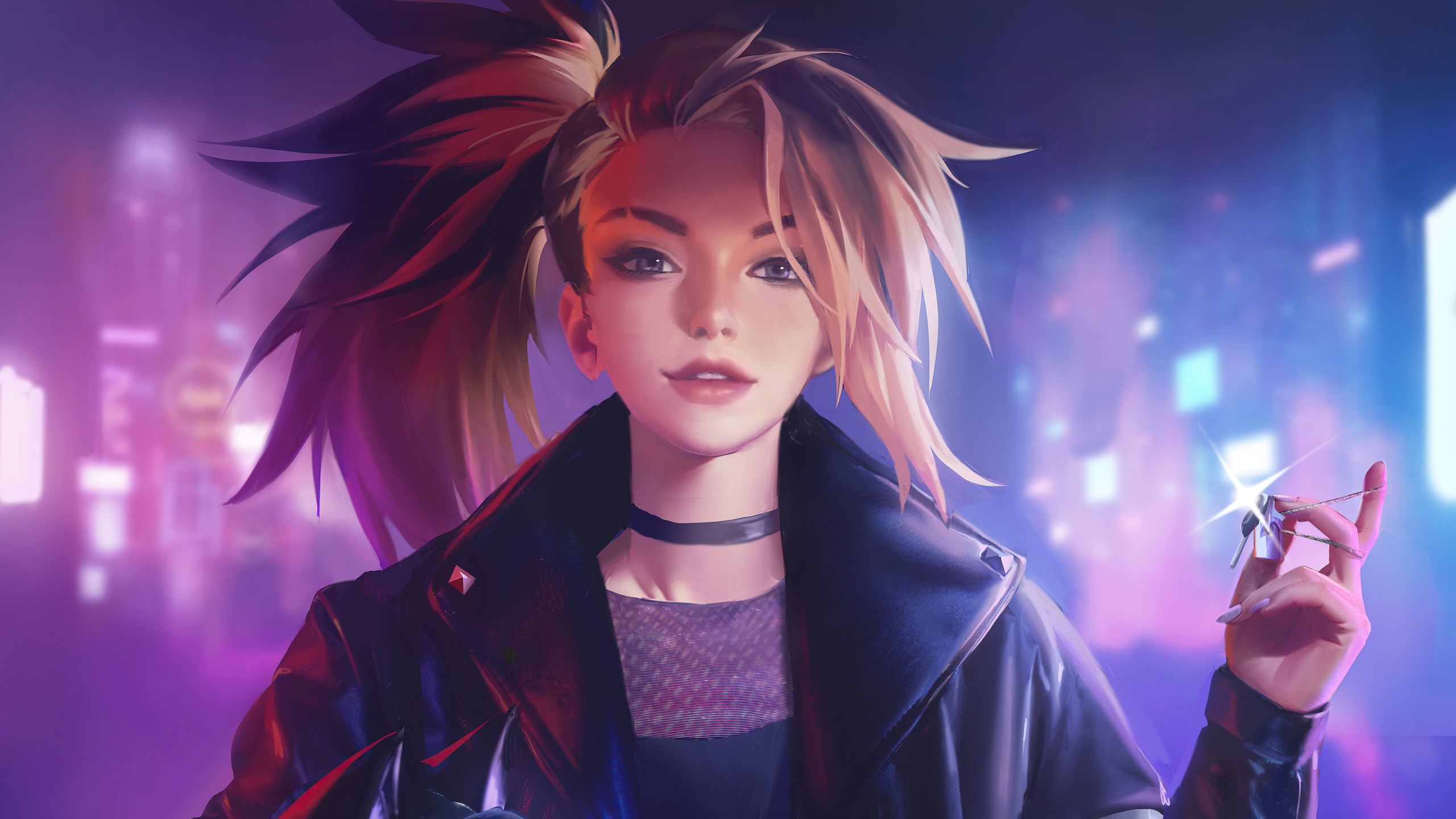 Akali from League of Legends K/DA HD Wallpaper