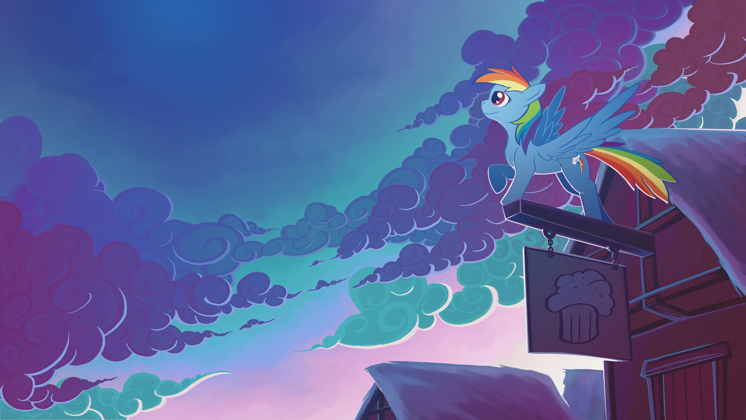 Rainbow Dash from My Little Pony: Friendship Is Magic HD Wallpaper