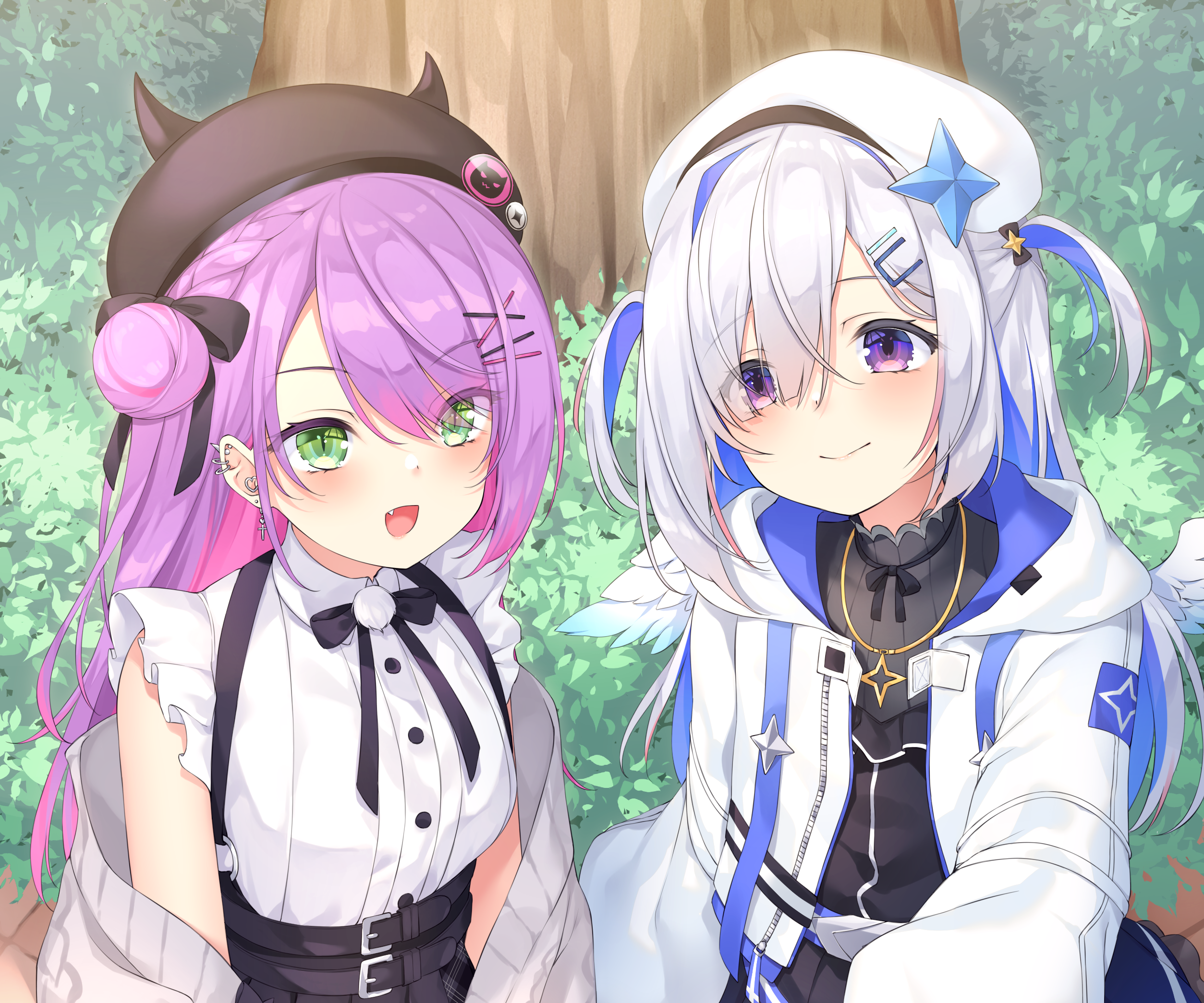 Tokoyami Towa and Amane Kanata from Hololive HD Wallpaper