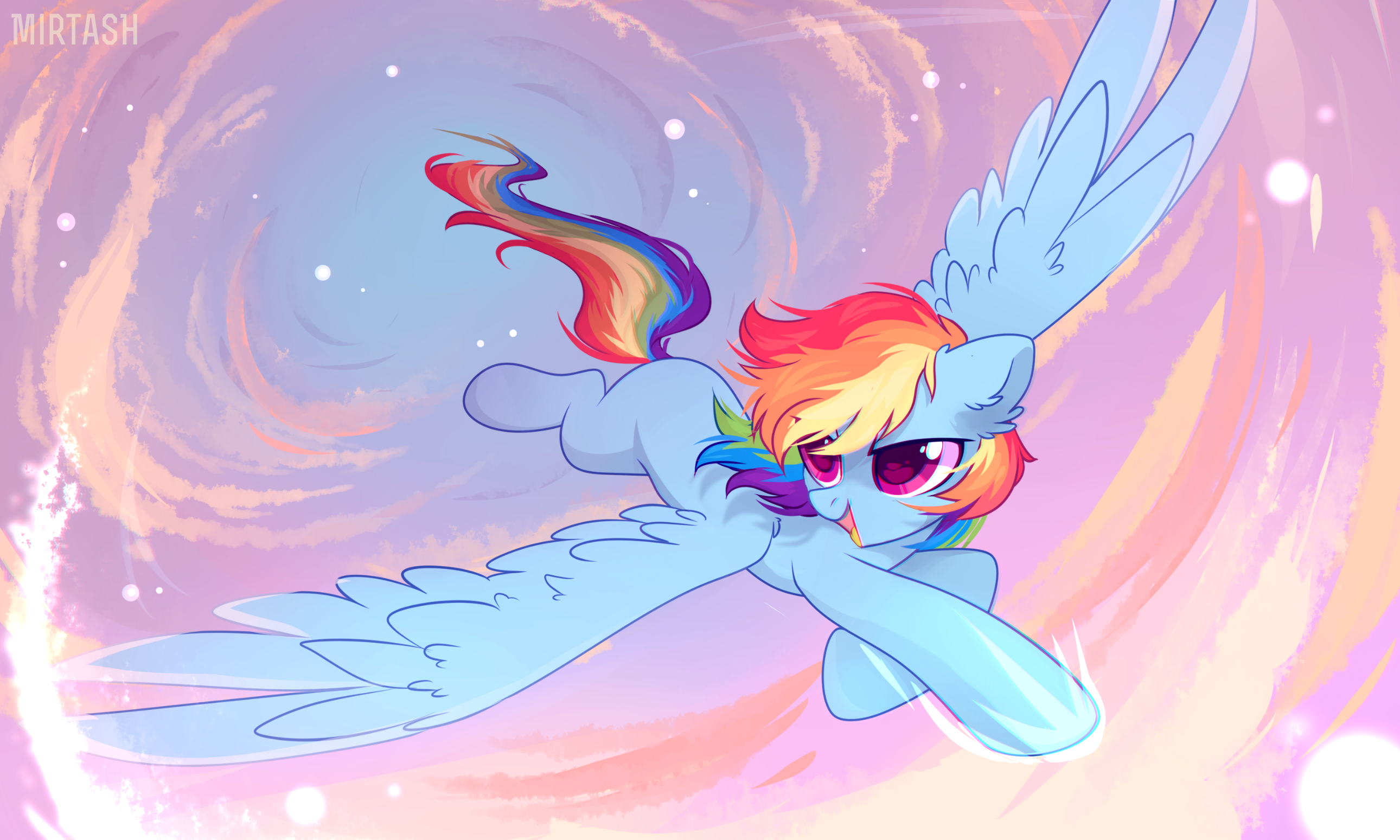 Rainbow Dash from My Little Pony: Friendship Is Magic HD Wallpaper