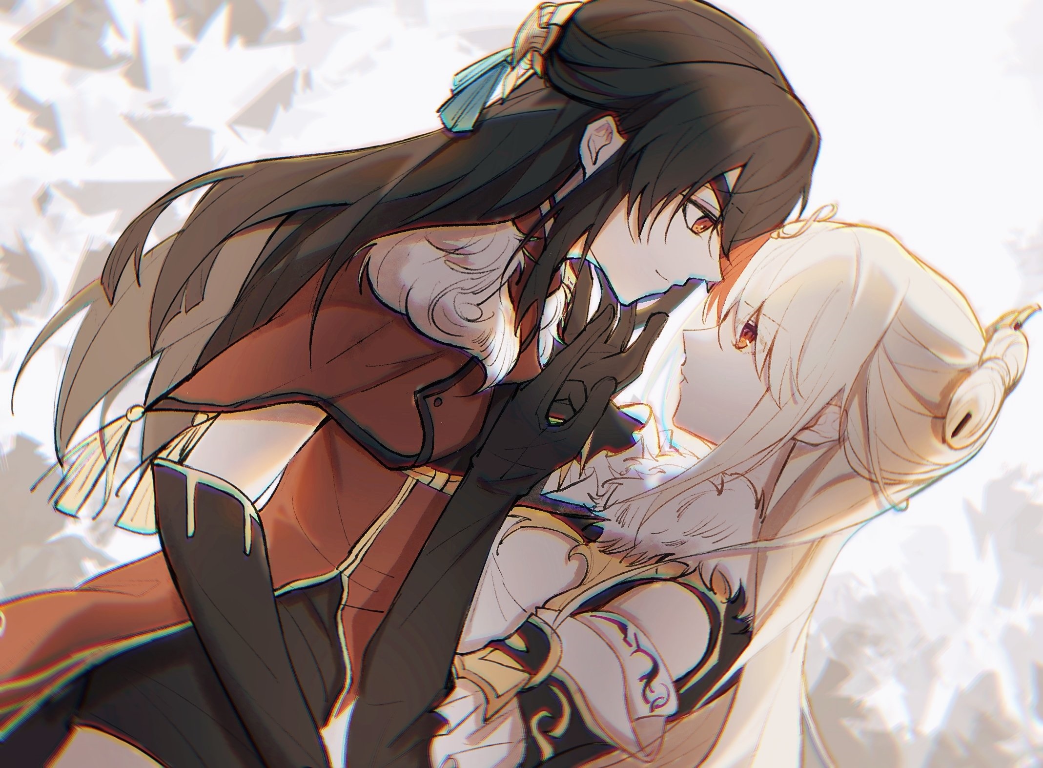 Beidou and Ningguang from Genshin Impact HD Wallpaper