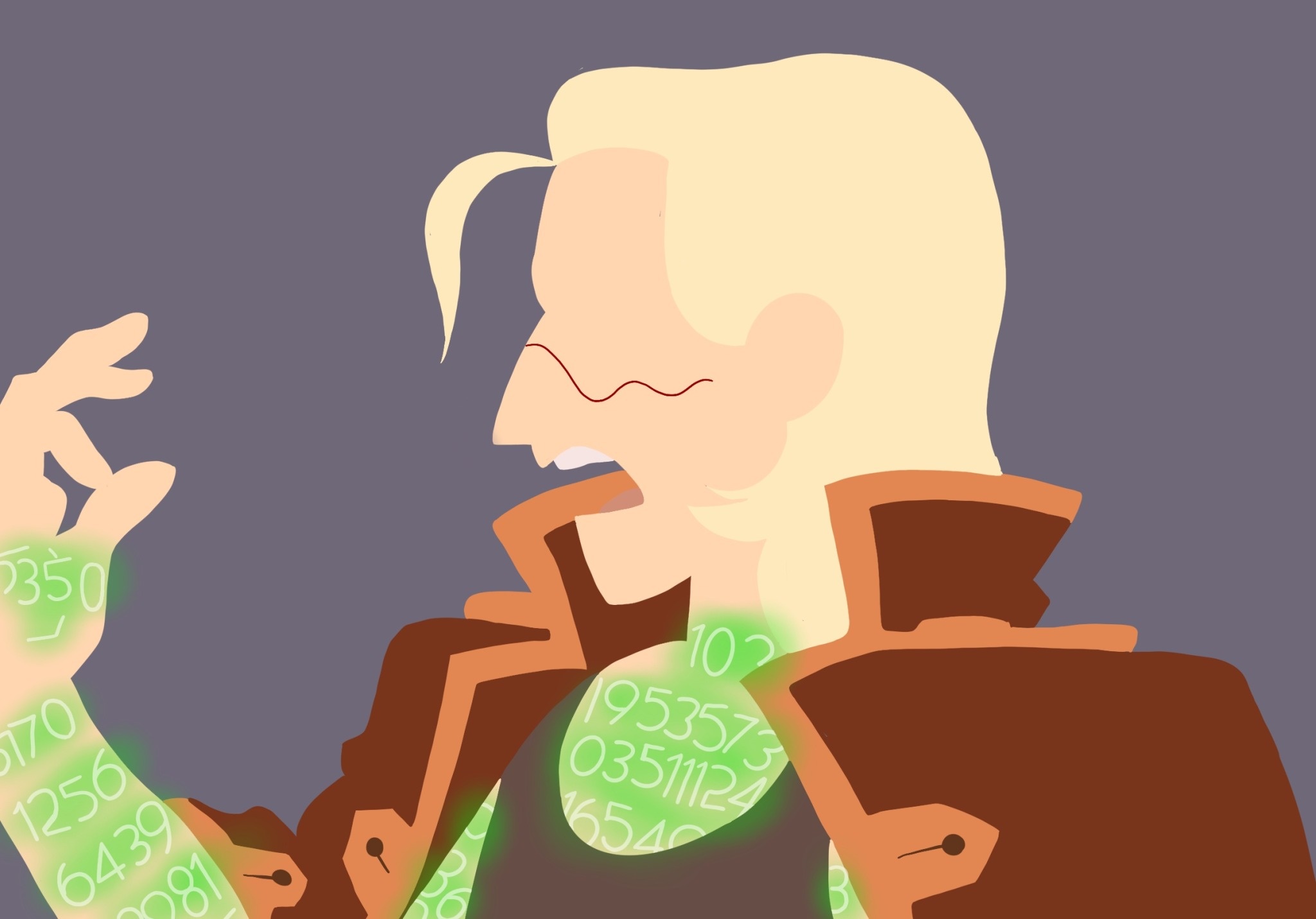 Simon Laurent from Infinity Train with numbers HD Wallpaper