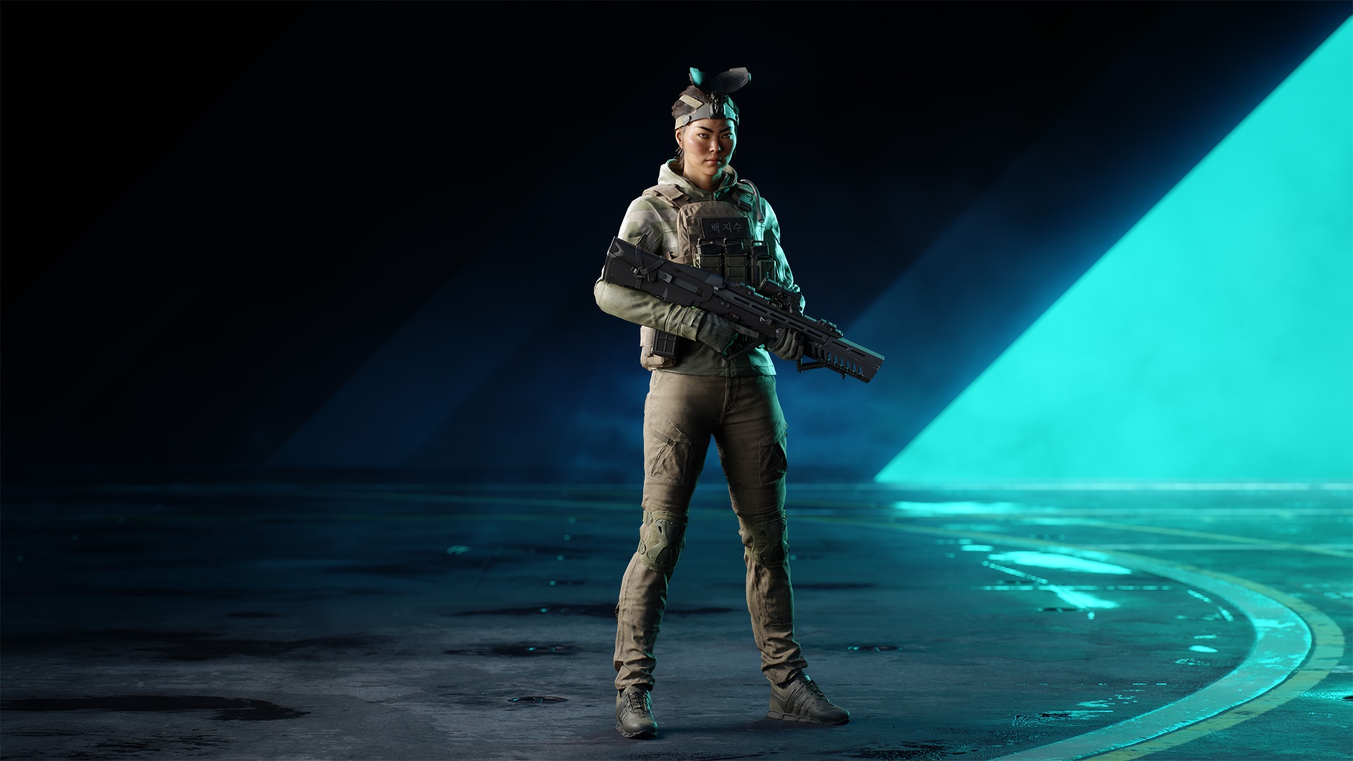 Soldier with rifle in Battlefield 2042 HD Wallpaper