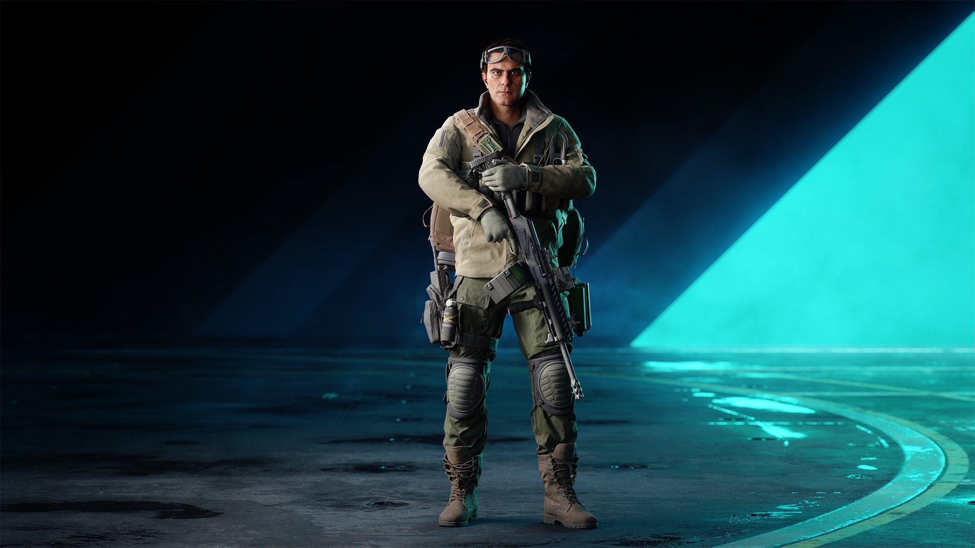 Soldier with rifle in Battlefield 2042 HD Wallpaper