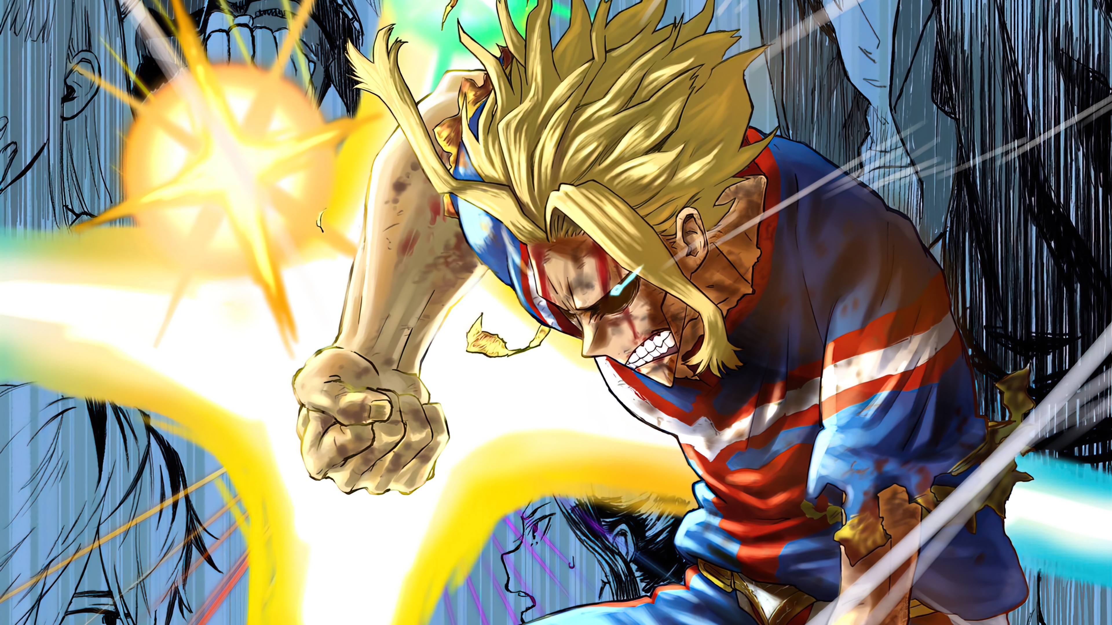 All Might from My Hero Academia 4K HD Wallpaper
