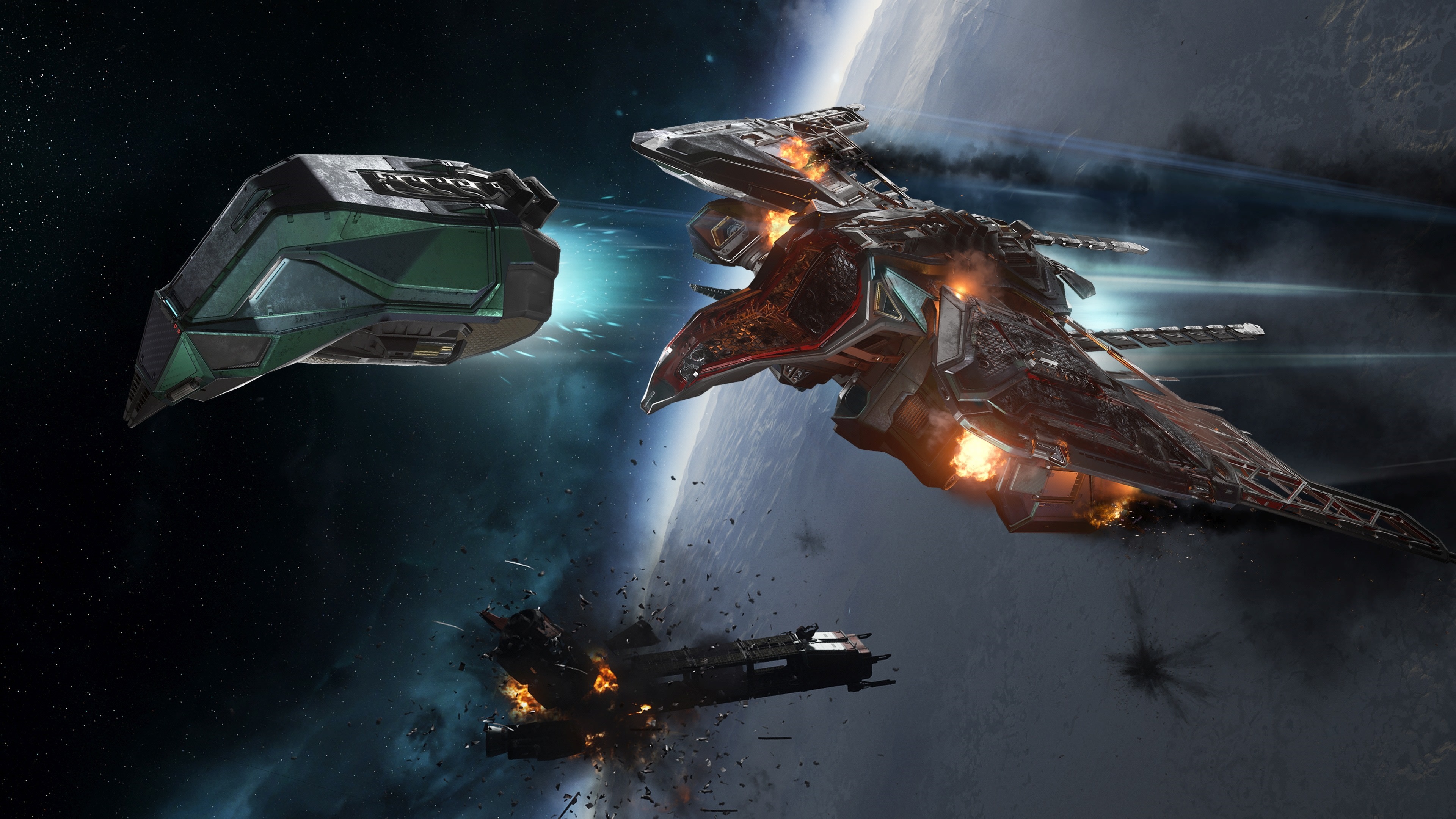 Spaceships in Star Citizen 4K HD Wallpaper