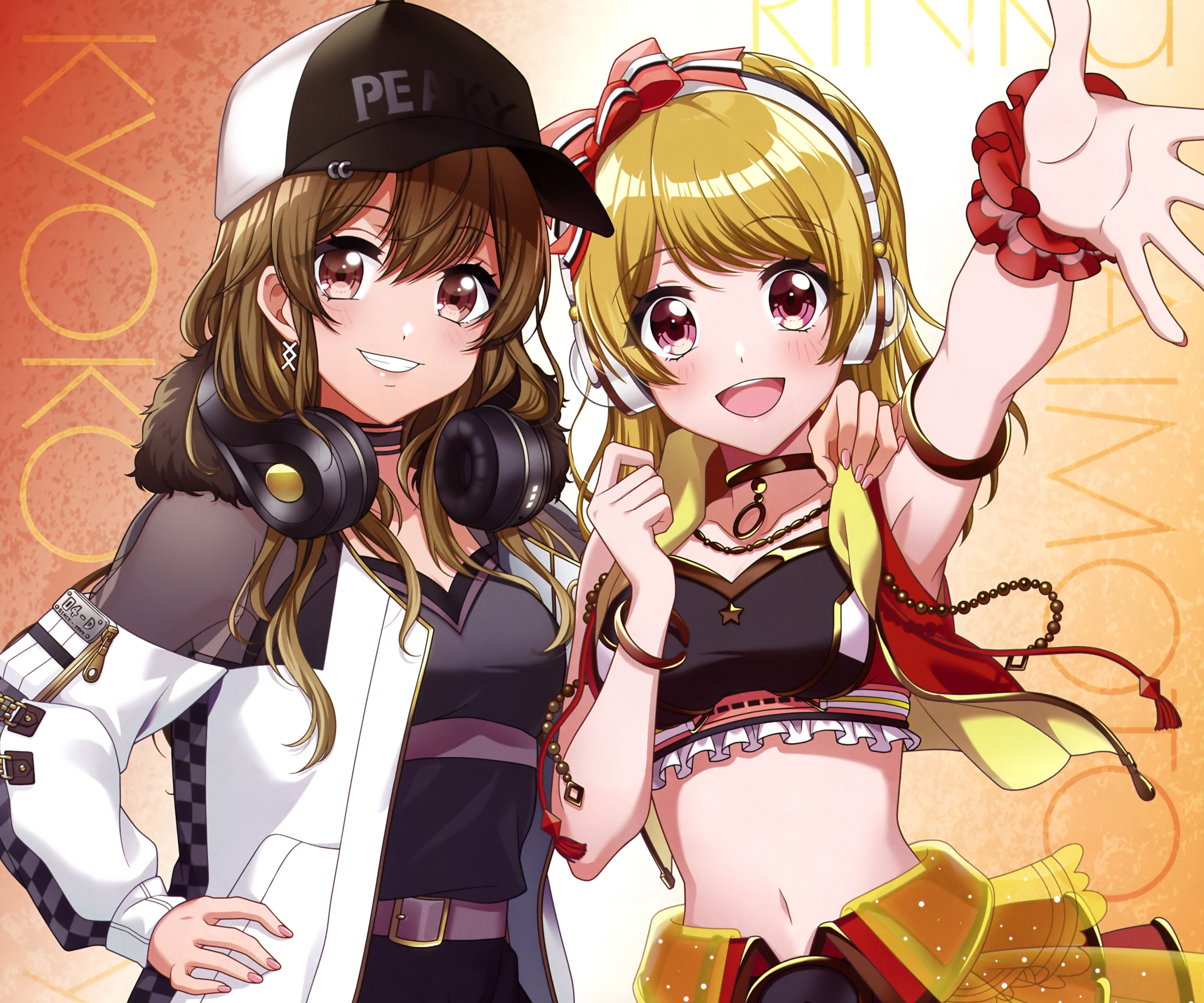 Kyoko Yamate and Rinku Aimoto from D4DJ HD Wallpaper