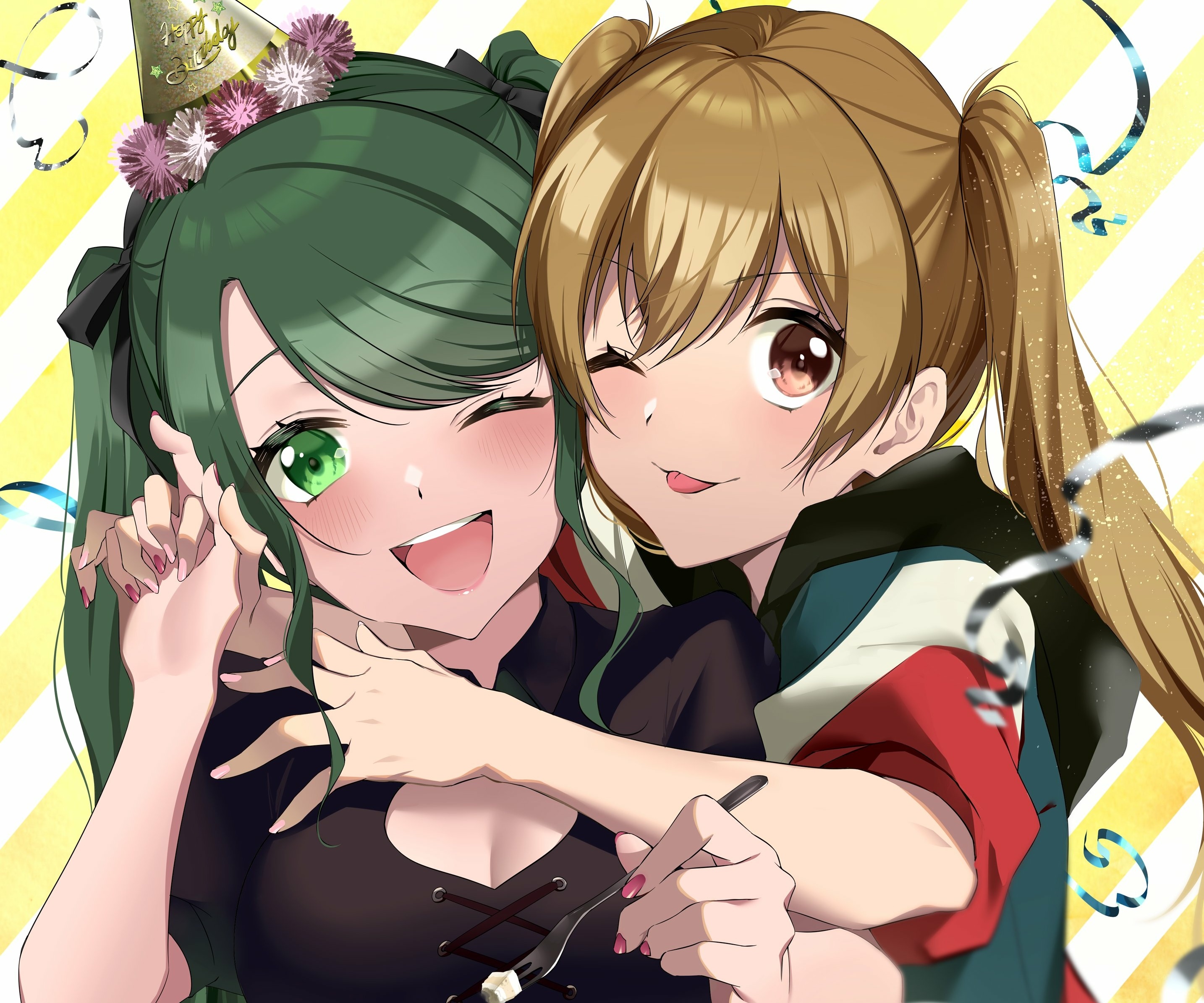 Esora Shimizu and Kyoko Yamate from D4DJ HD Wallpaper