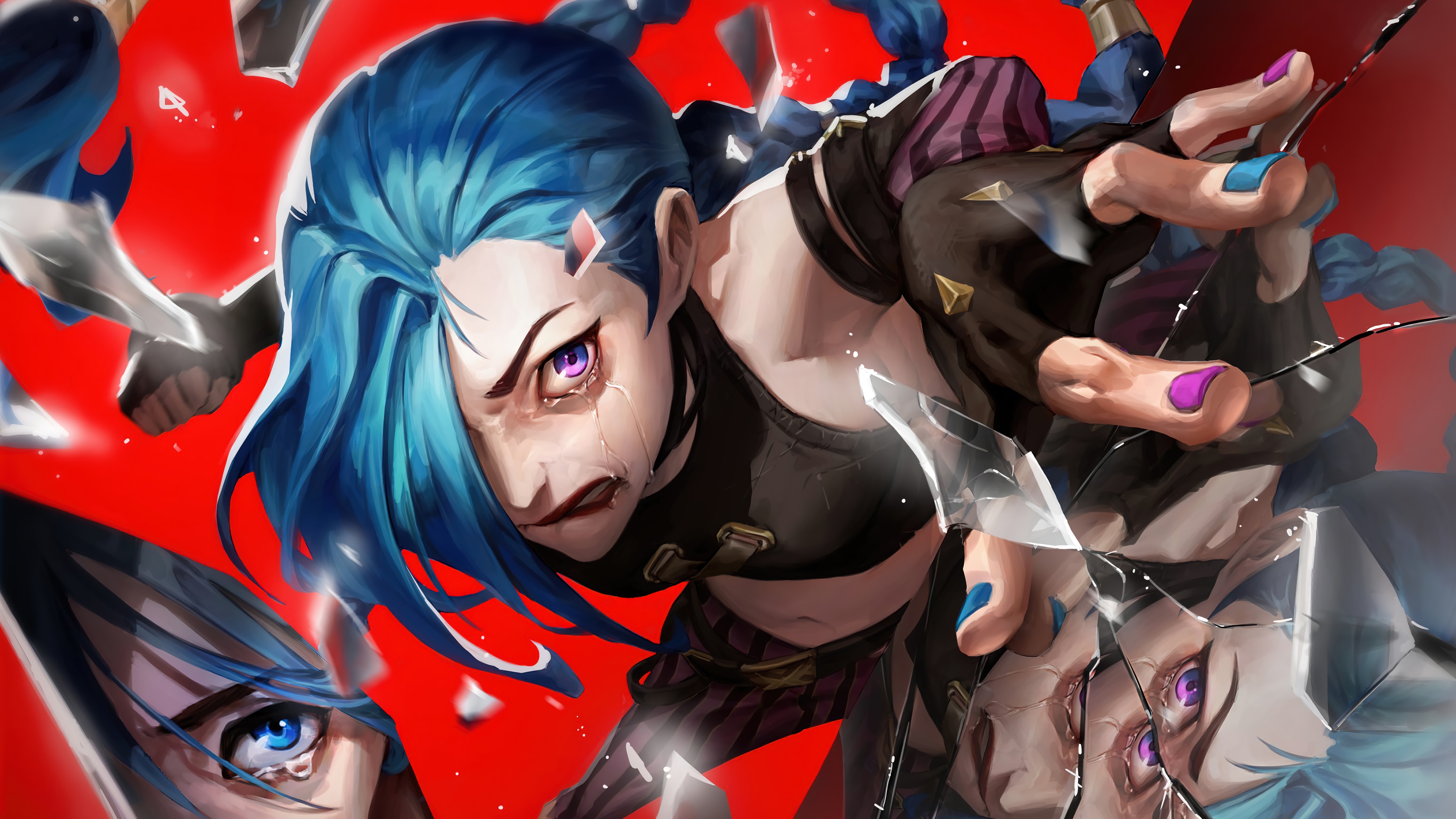 Jinx from Arcane League of Legends 4K HD Wallpaper