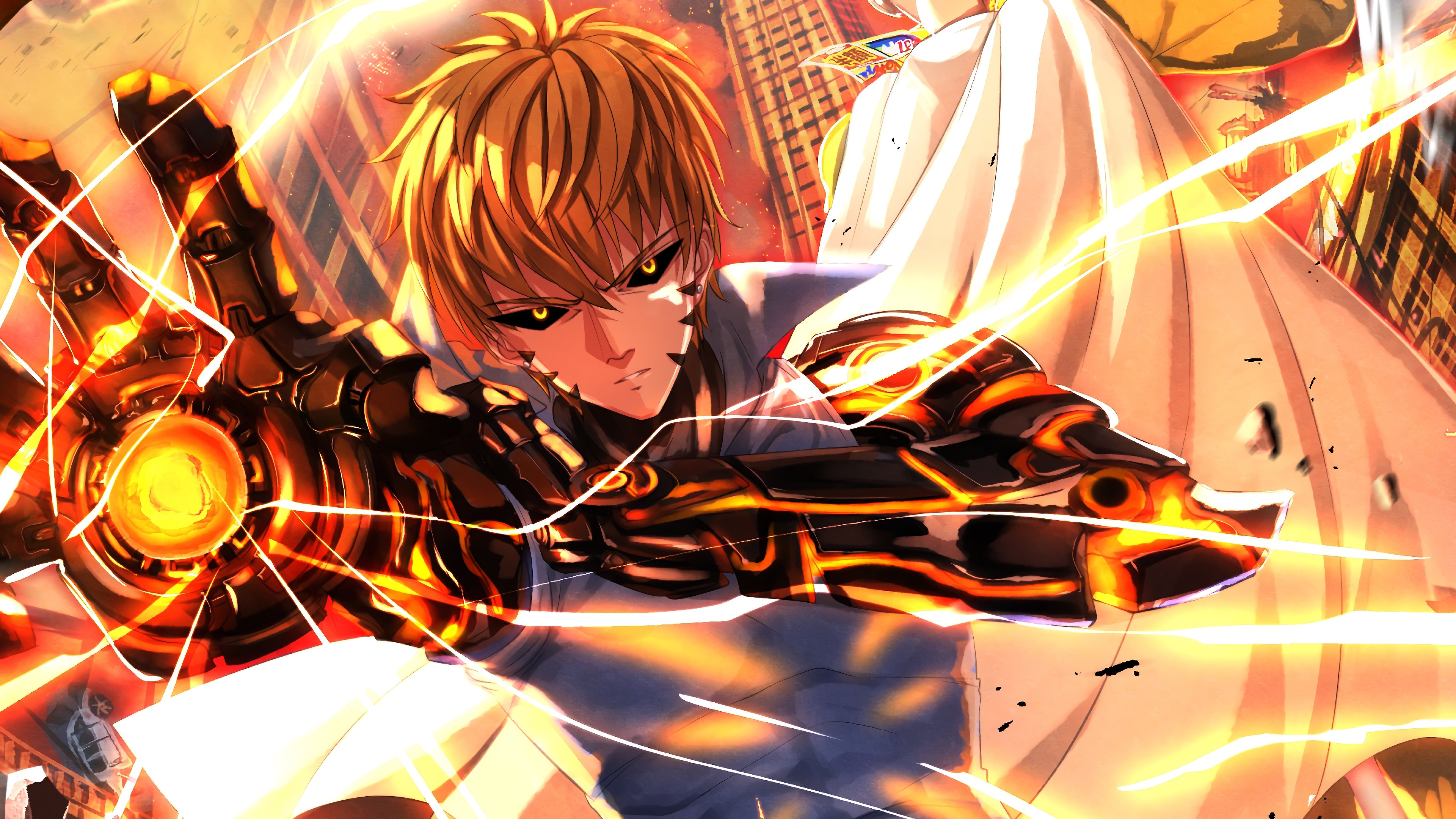 Genos from One-Punch Man HD Wallpaper