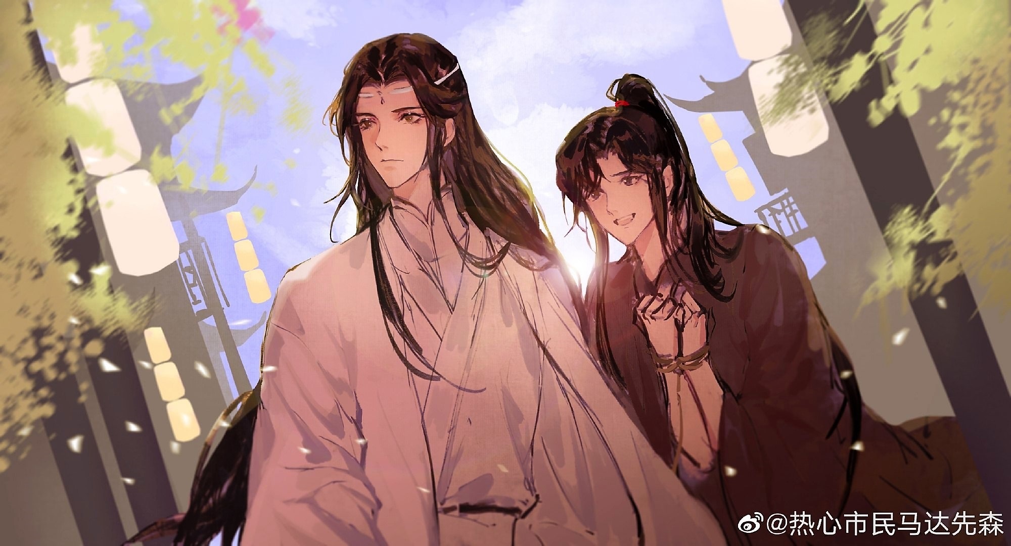 Wei Wuxian and Lan Wangji from Mo Dao Zu Shi HD Wallpaper