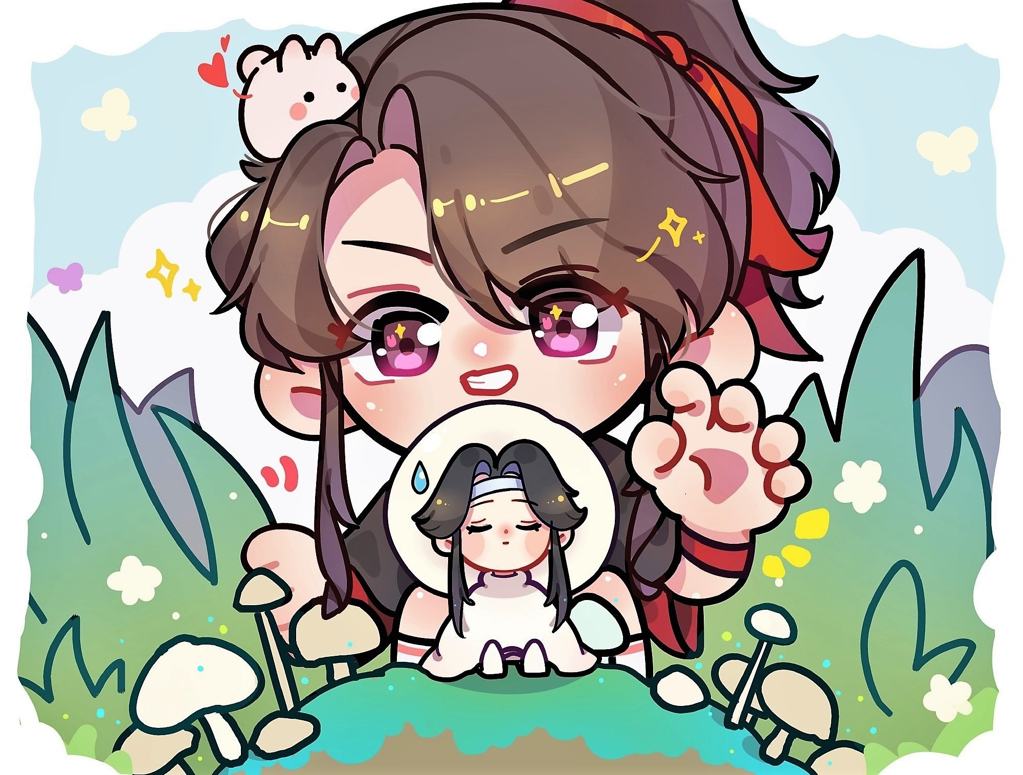 Wei Wuxian and Lan Zhan from Mo Dao Zu Shi HD Wallpaper