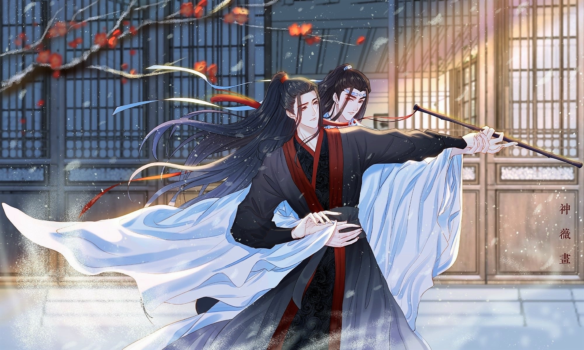 Wei Wuxian and Lan Wangji from Mo Dao Zu Shi HD Wallpaper