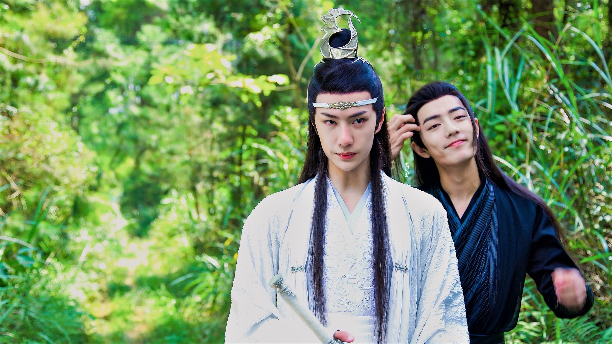 Lan Wangji and Wei Wuxian from The Untamed HD Wallpaper