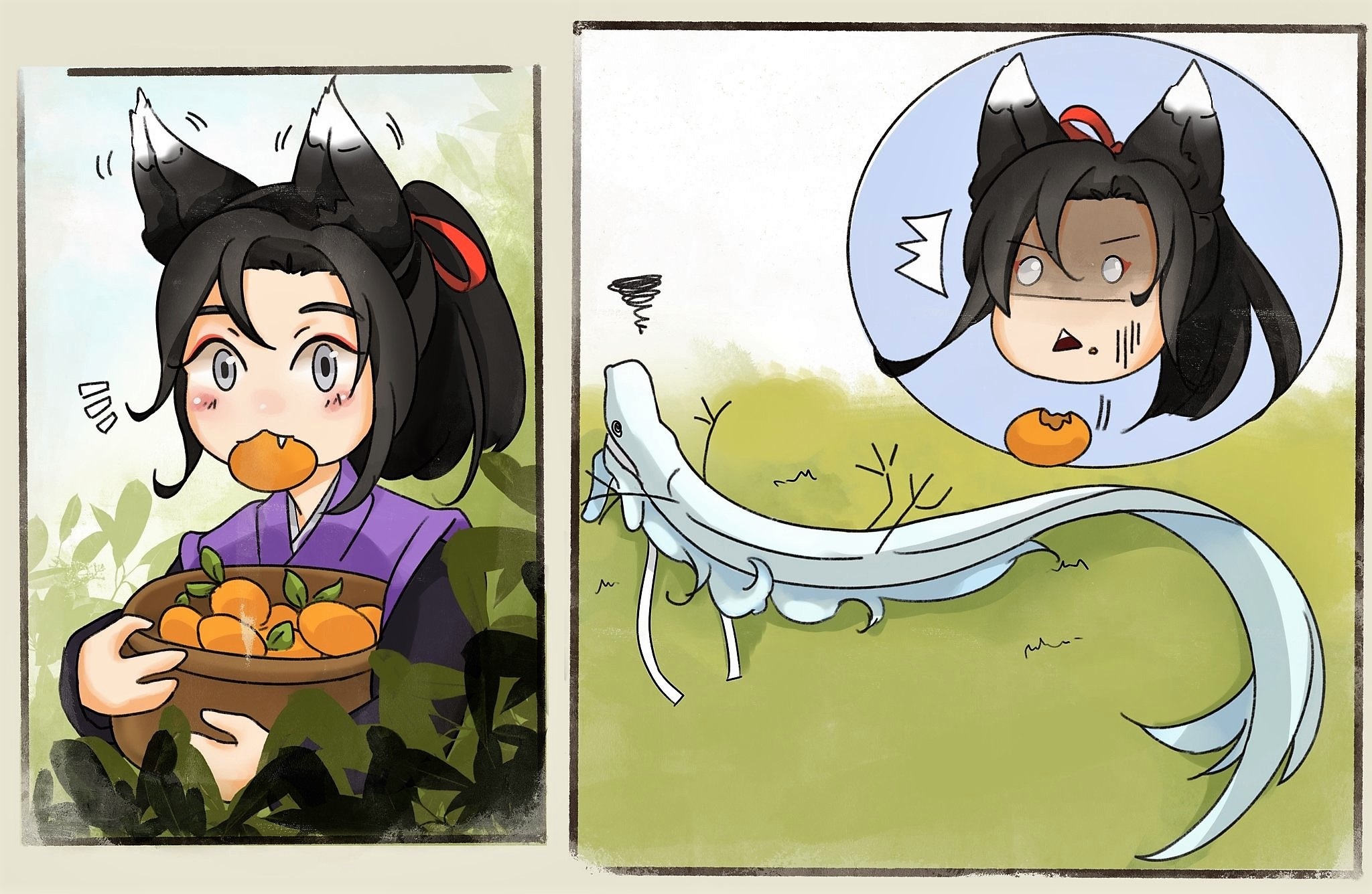 Wei Ying and Lan Wangji from Mo Dao Zu Shi HD Wallpaper