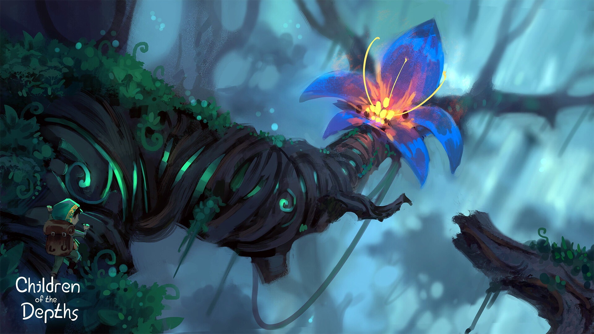 Children of the Depths fantasy forest HD Wallpaper