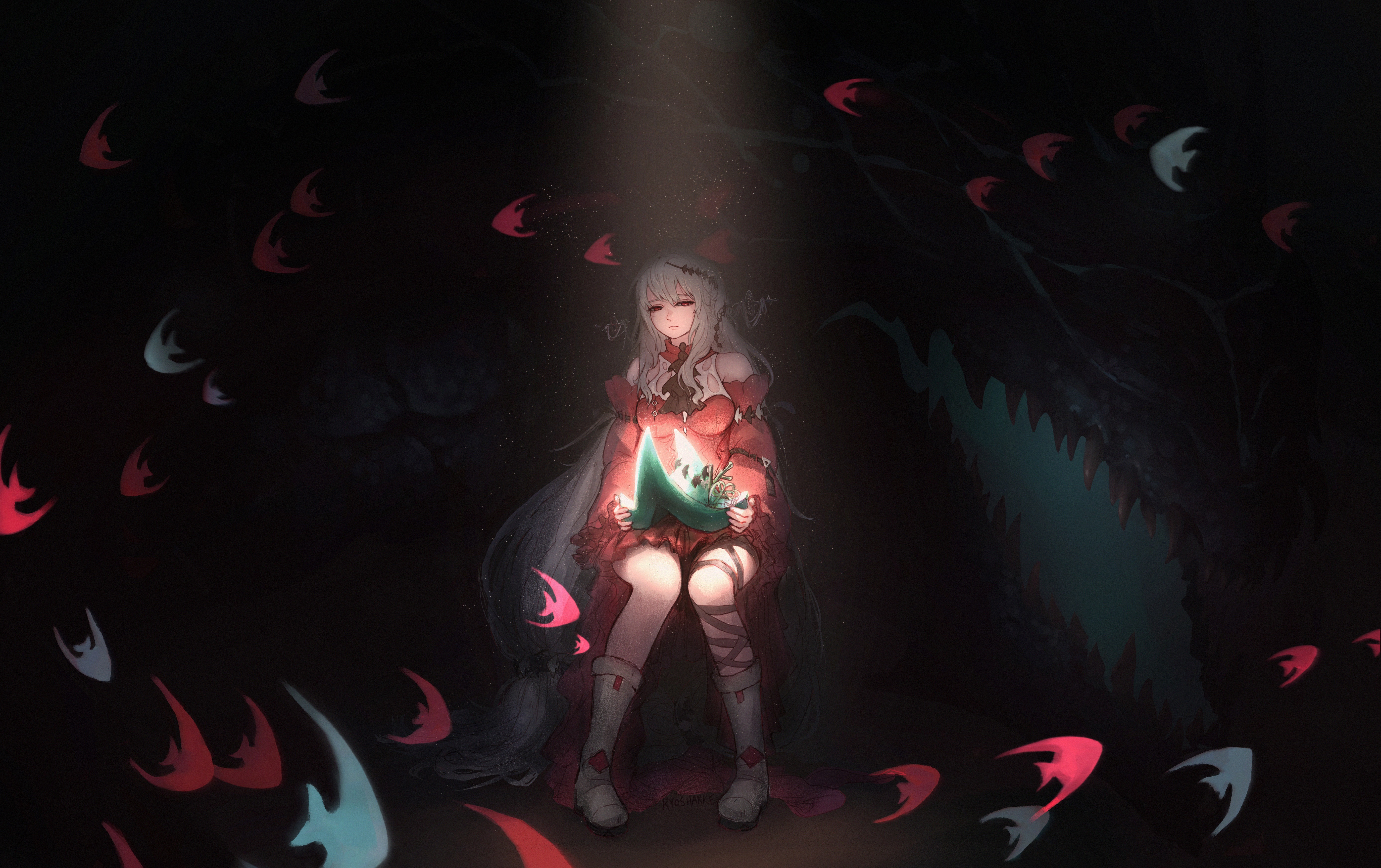 Skadi The Corrupting Heart from Arknights HD Wallpaper