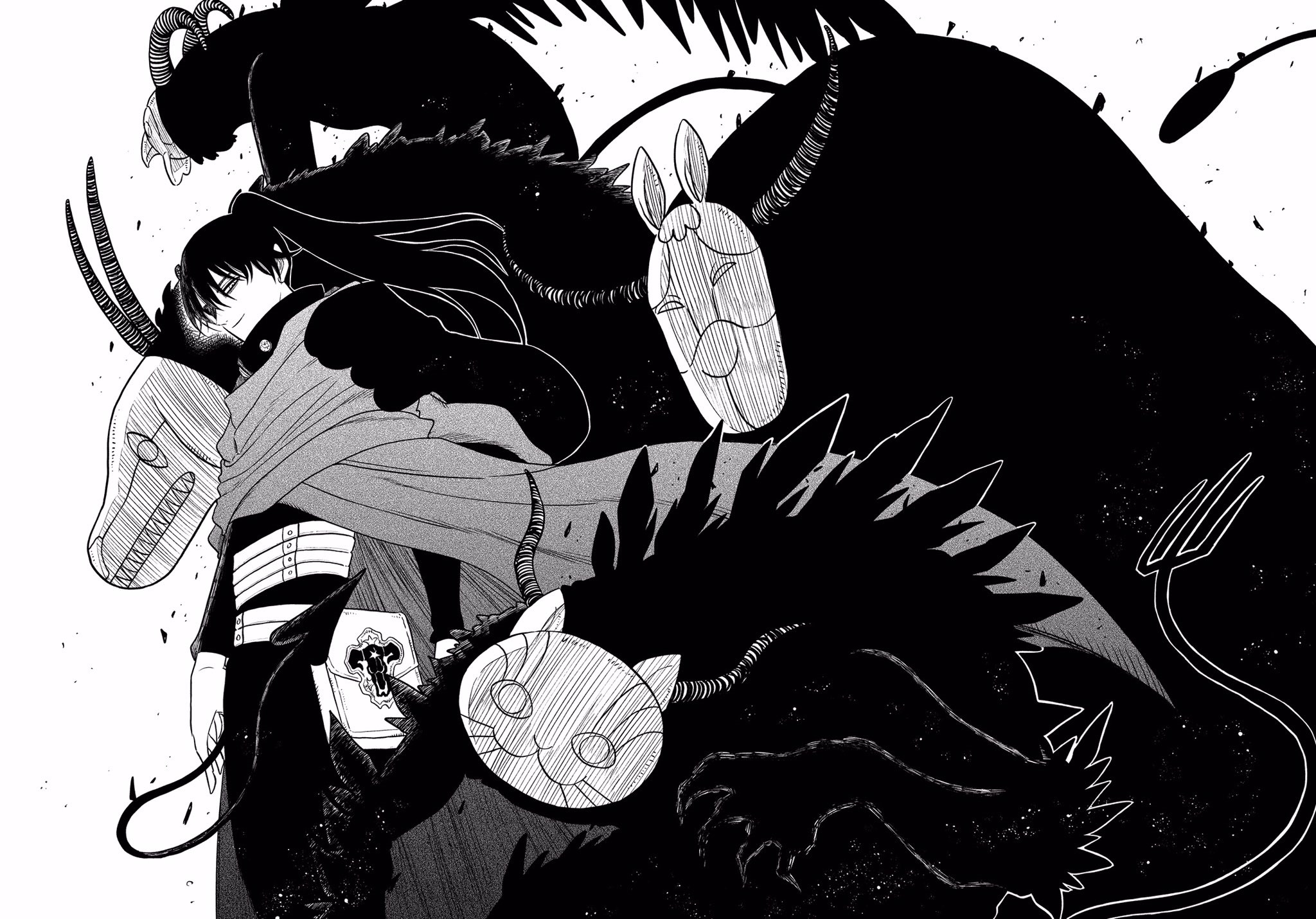 Nacht Faust from Black Clover with demons HD Wallpaper