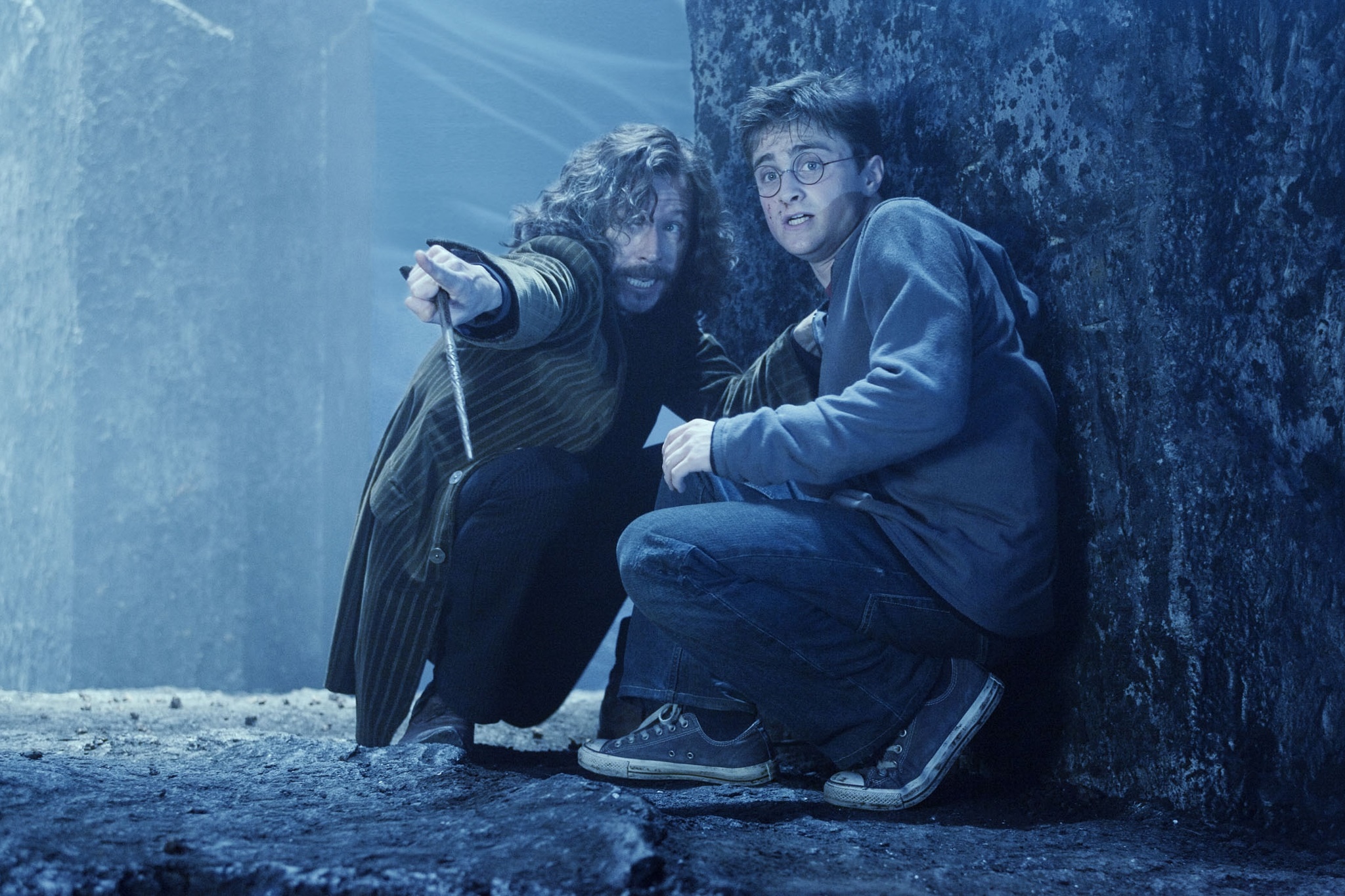 Sirius Black and Harry Potter in the Ministry HD Wallpaper