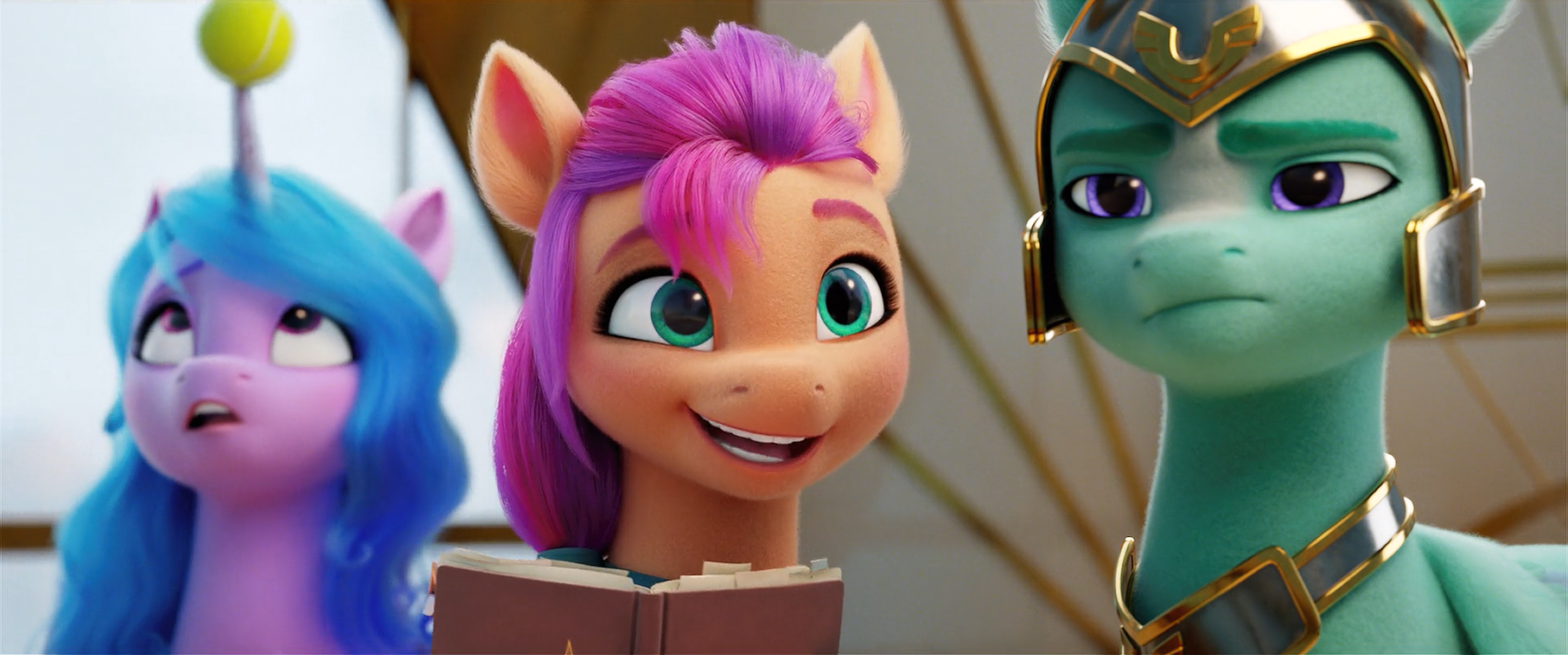 Izzy Moonbow and Sunny Starscout from My Little Pony: A New Generation HD Wallpaper