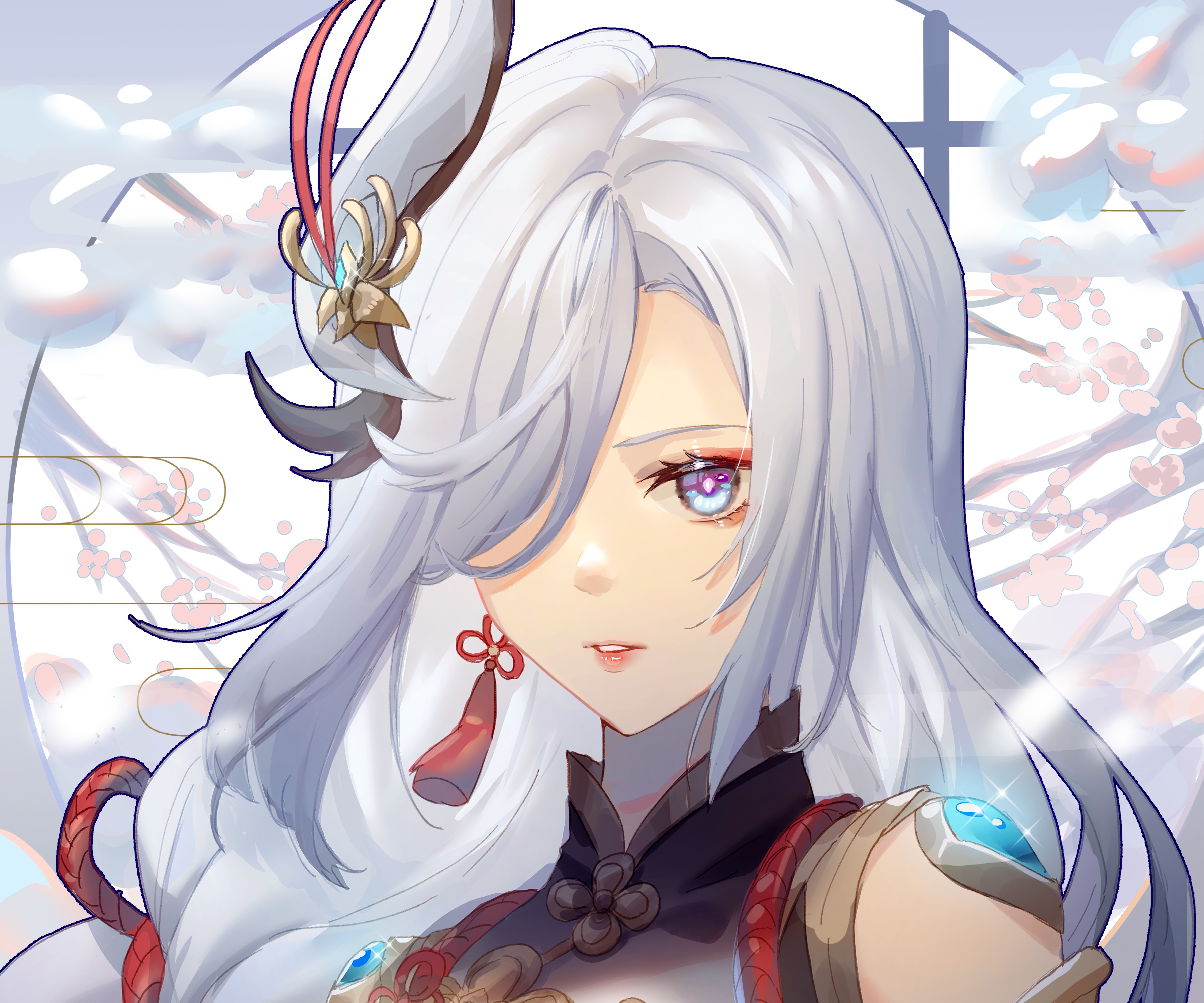Shenhe from Genshin Impact HD Wallpaper