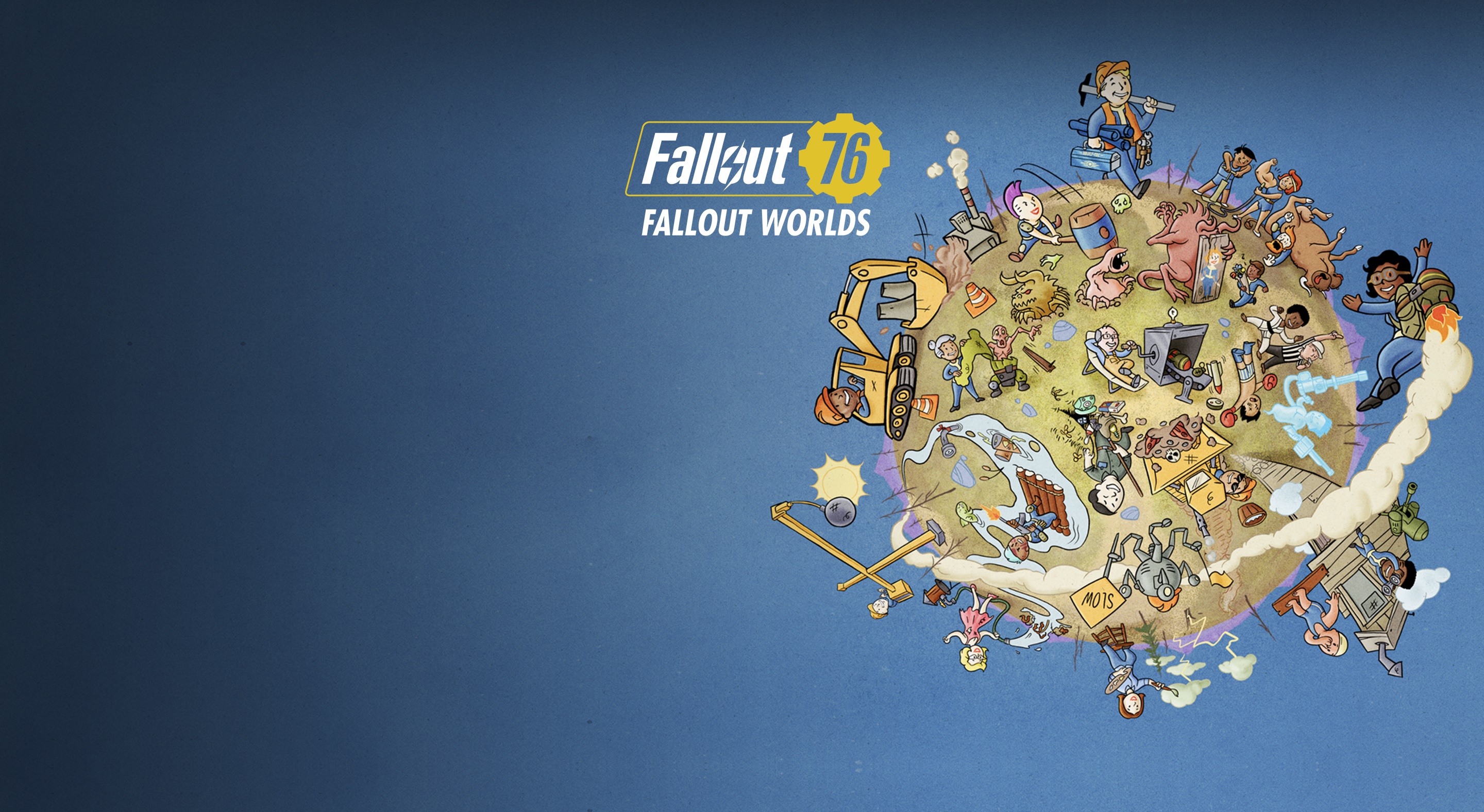Fallout 76 Fallout Worlds cartoon planet HD Wallpaper