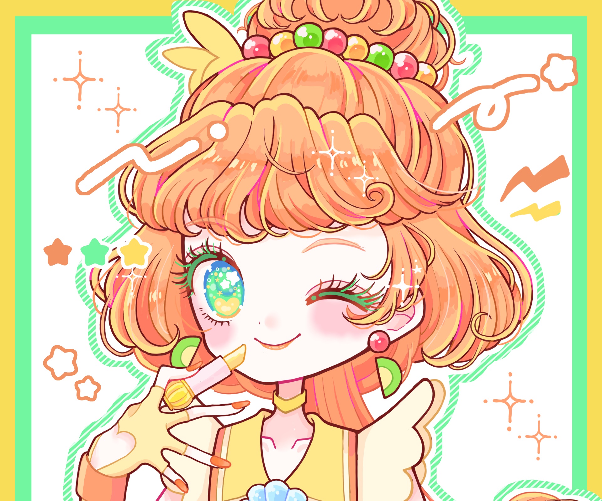 Cure Papaya from Tropical-Rouge! Pretty Cure HD Wallpaper