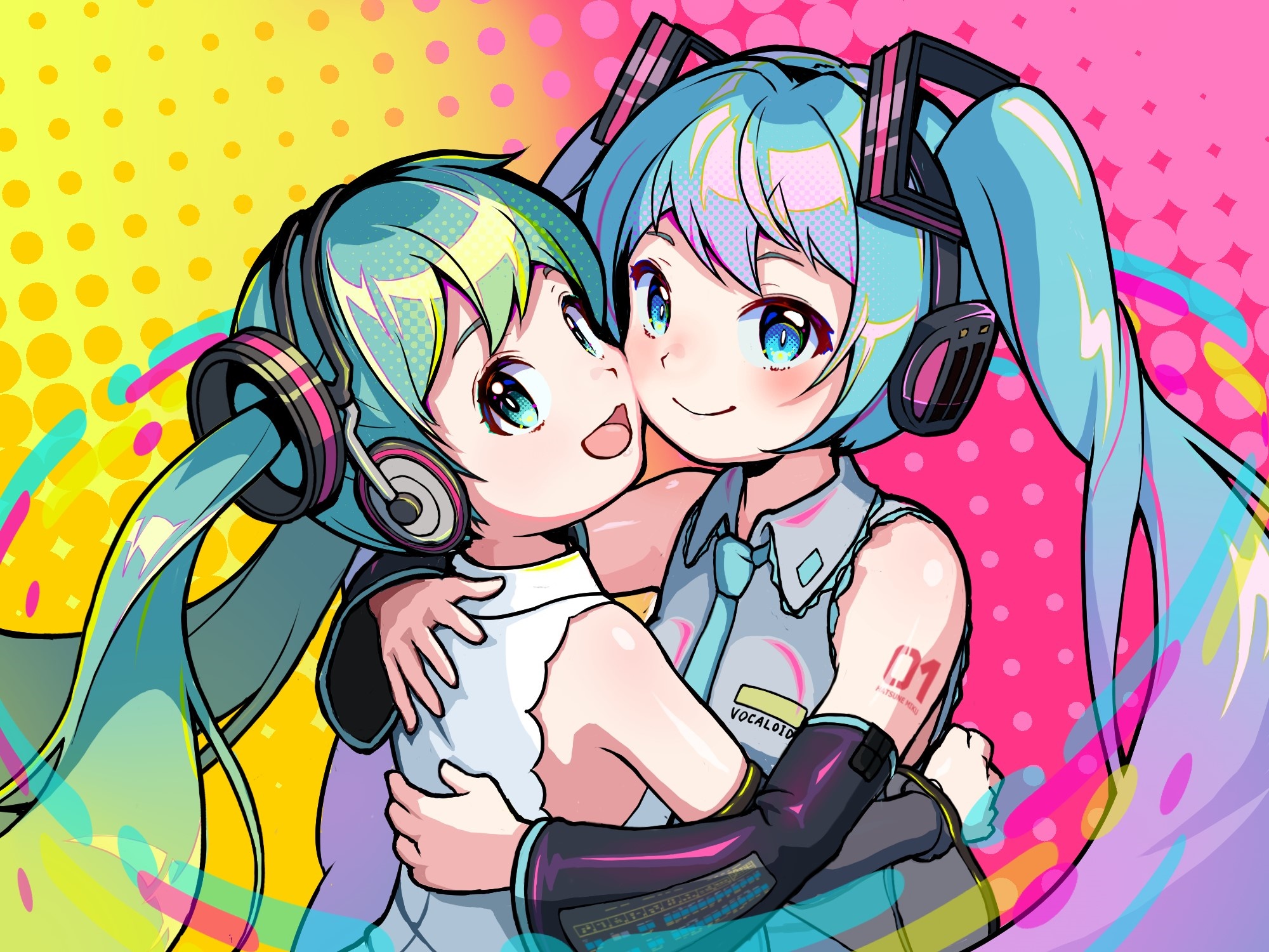 Hatsune Miku from Vocaloid HD Wallpaper