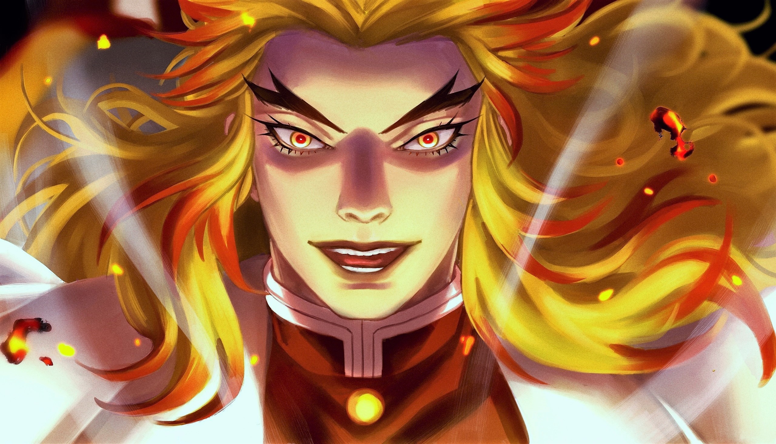 Kyojuro Rengoku from Demon Slayer: Kimetsu No Yaiba HD Wallpaper