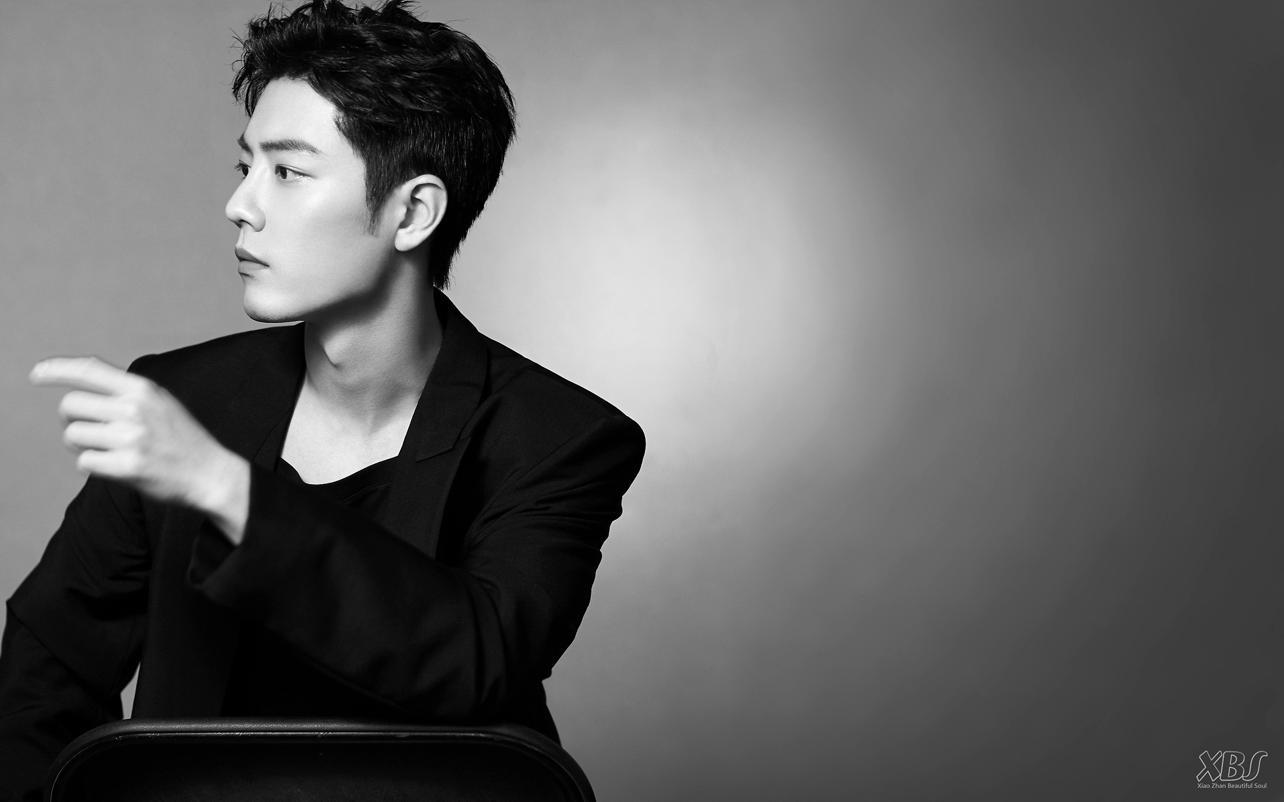 Xiao Zhan in Black Blazer HD Wallpaper