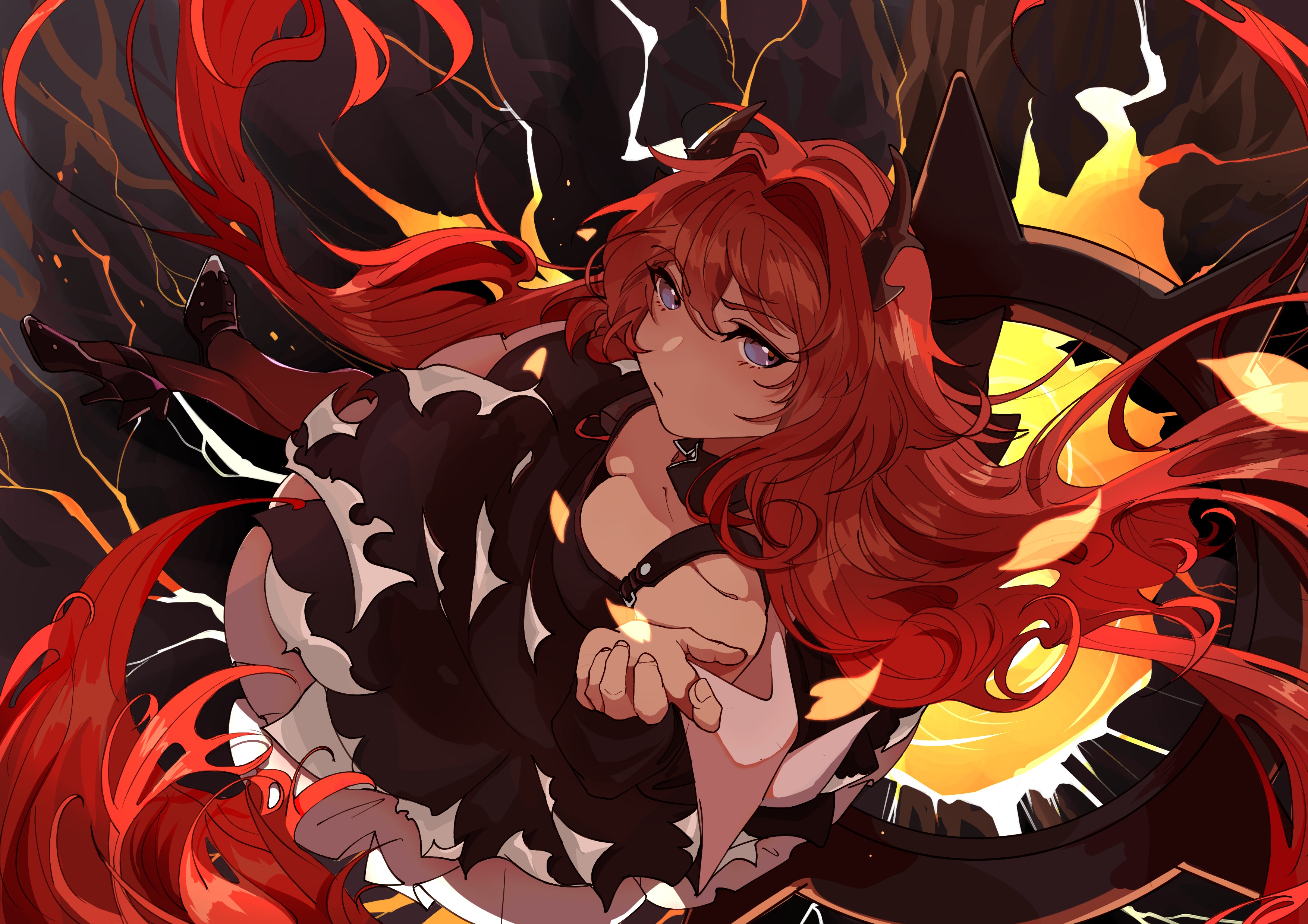 Surtr from Arknights HD Wallpaper