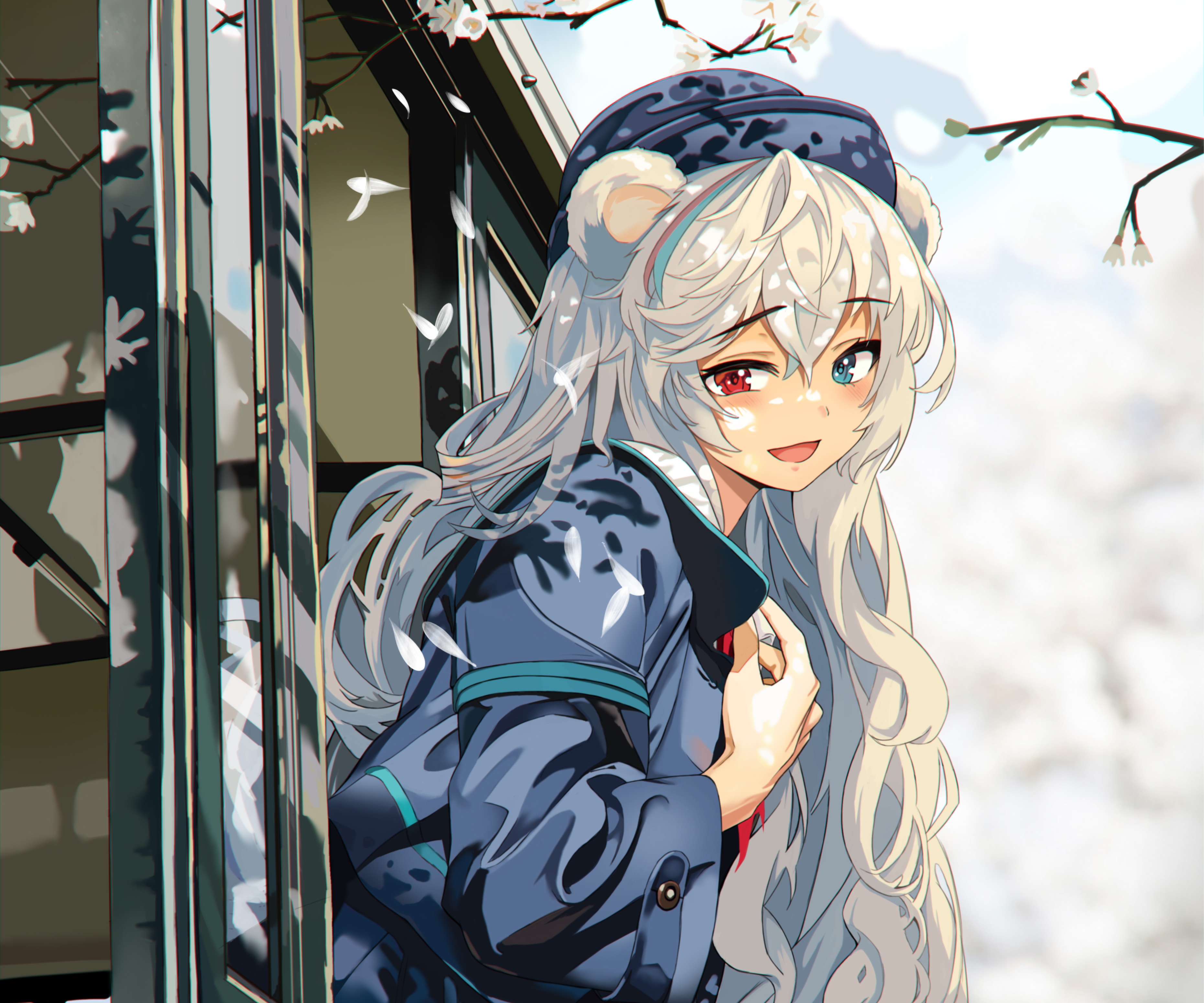 Rosa from Arknights with Heterochromia HD Wallpaper