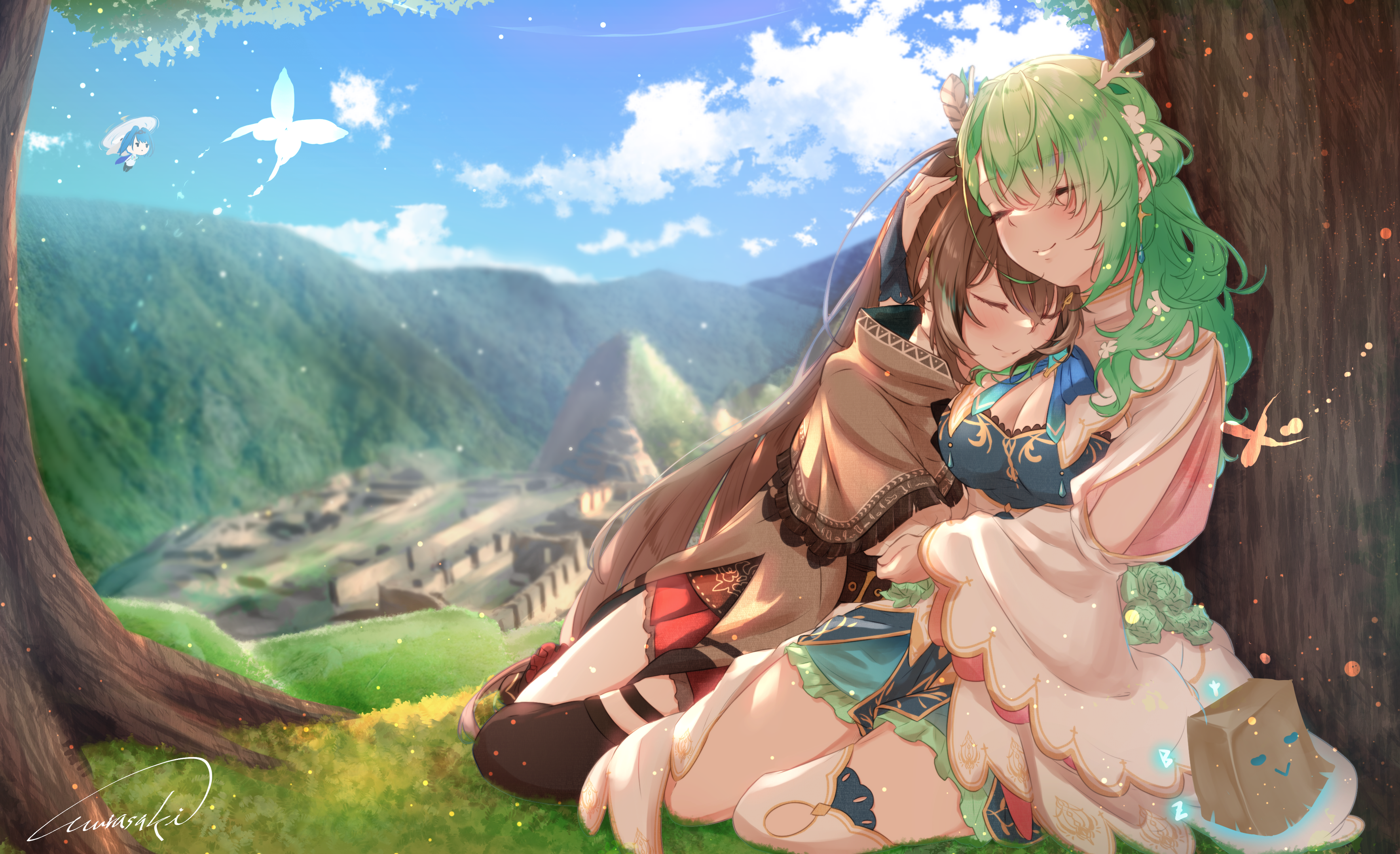 Ceres Fauna and Ouro Kronii from Hololive HD Wallpaper