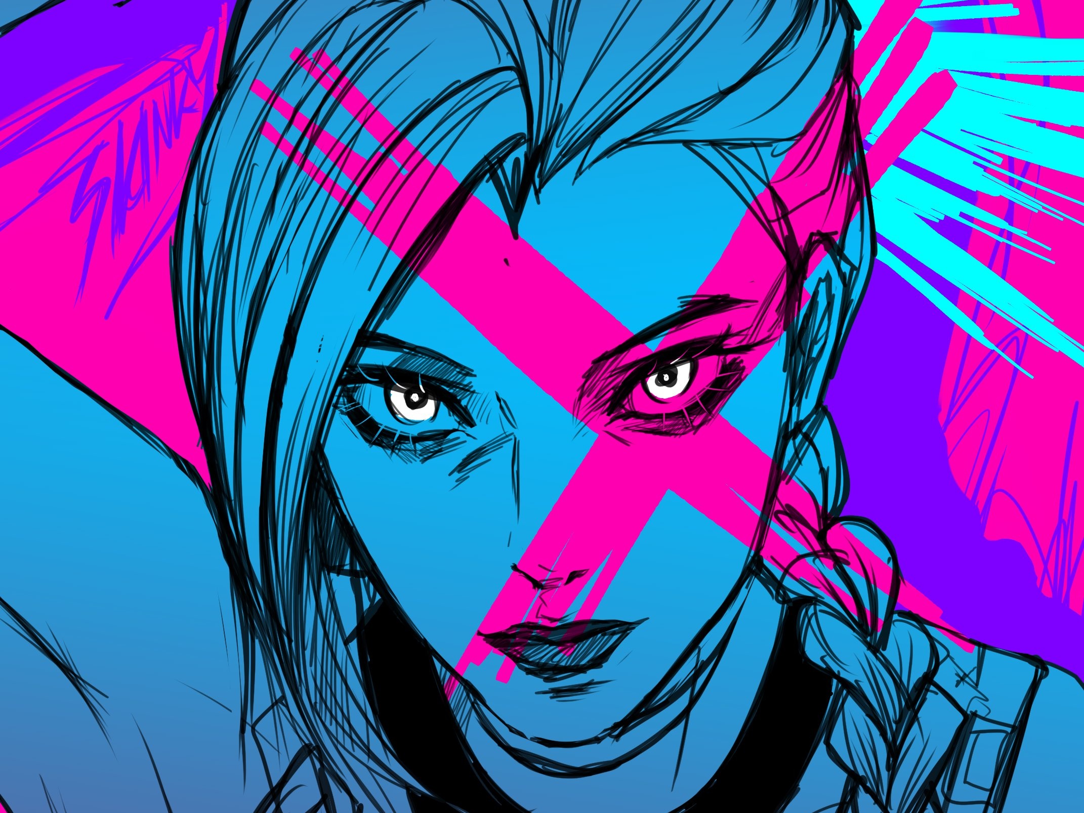 Jinx from Arcane HD Wallpaper