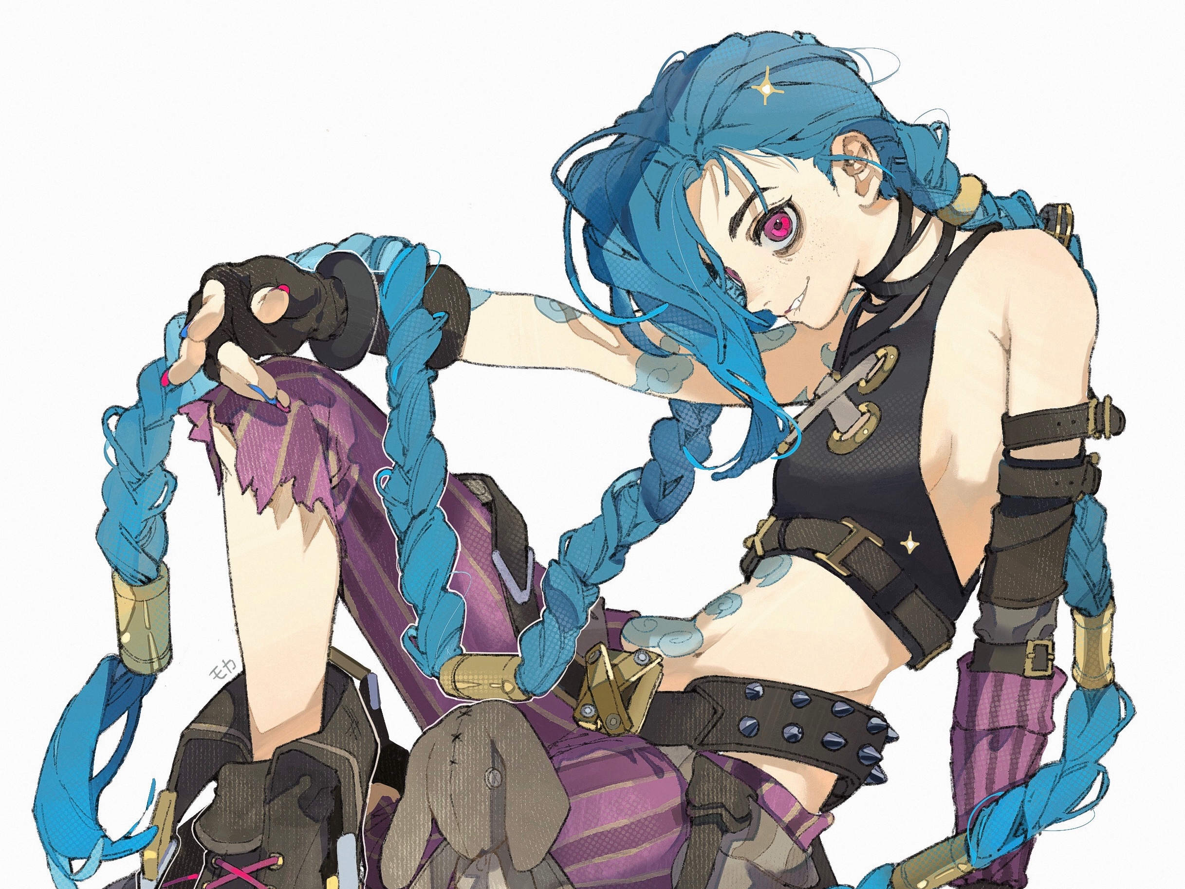 Jinx from Arcane League of Legends HD Wallpaper