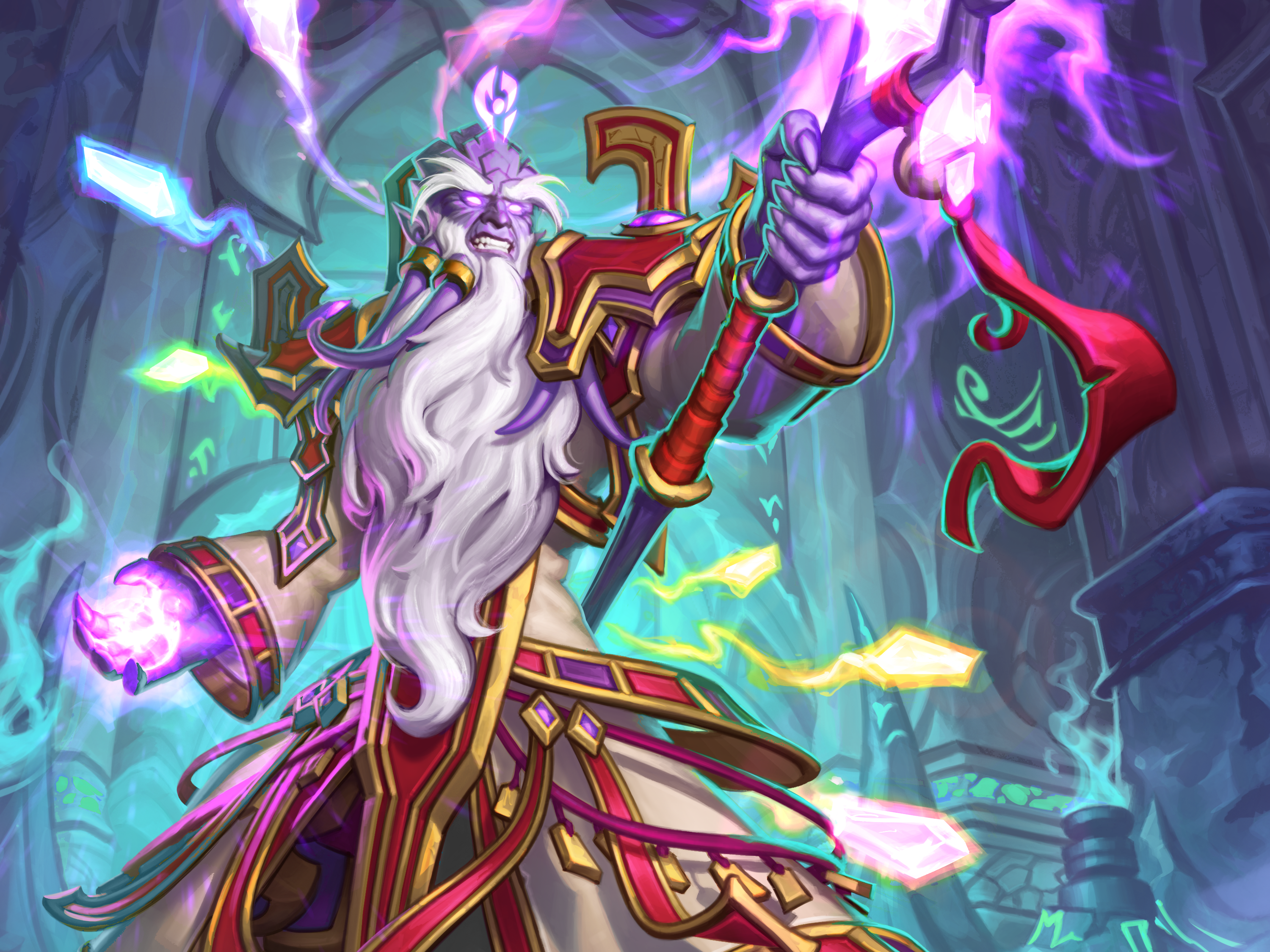 Archmage Antonidas from Hearthstone: Heroes of Warcraft HD Wallpaper