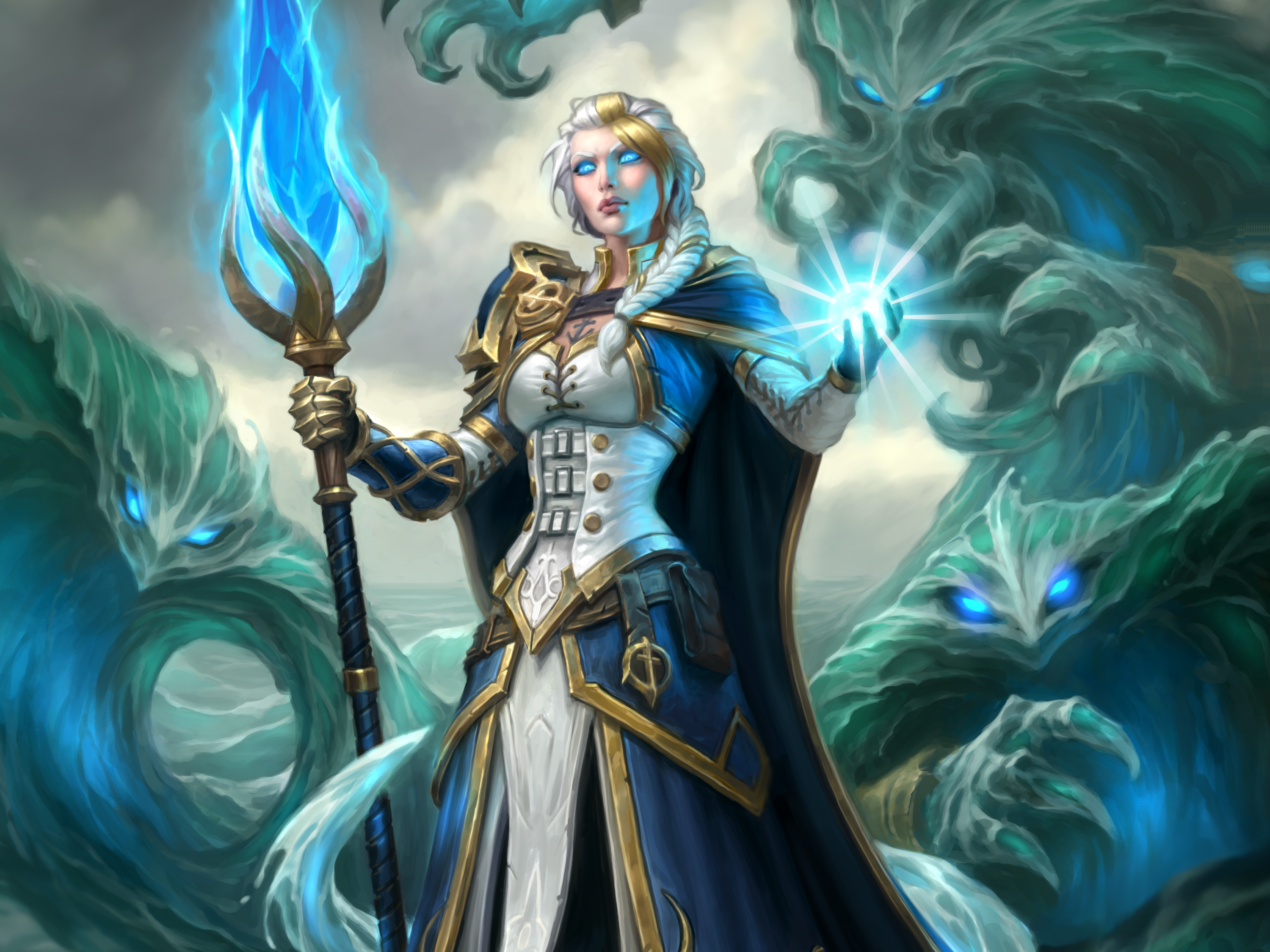Jaina Proudmo from Hearthstone: Heroes of Warcraft HD Wallpaper