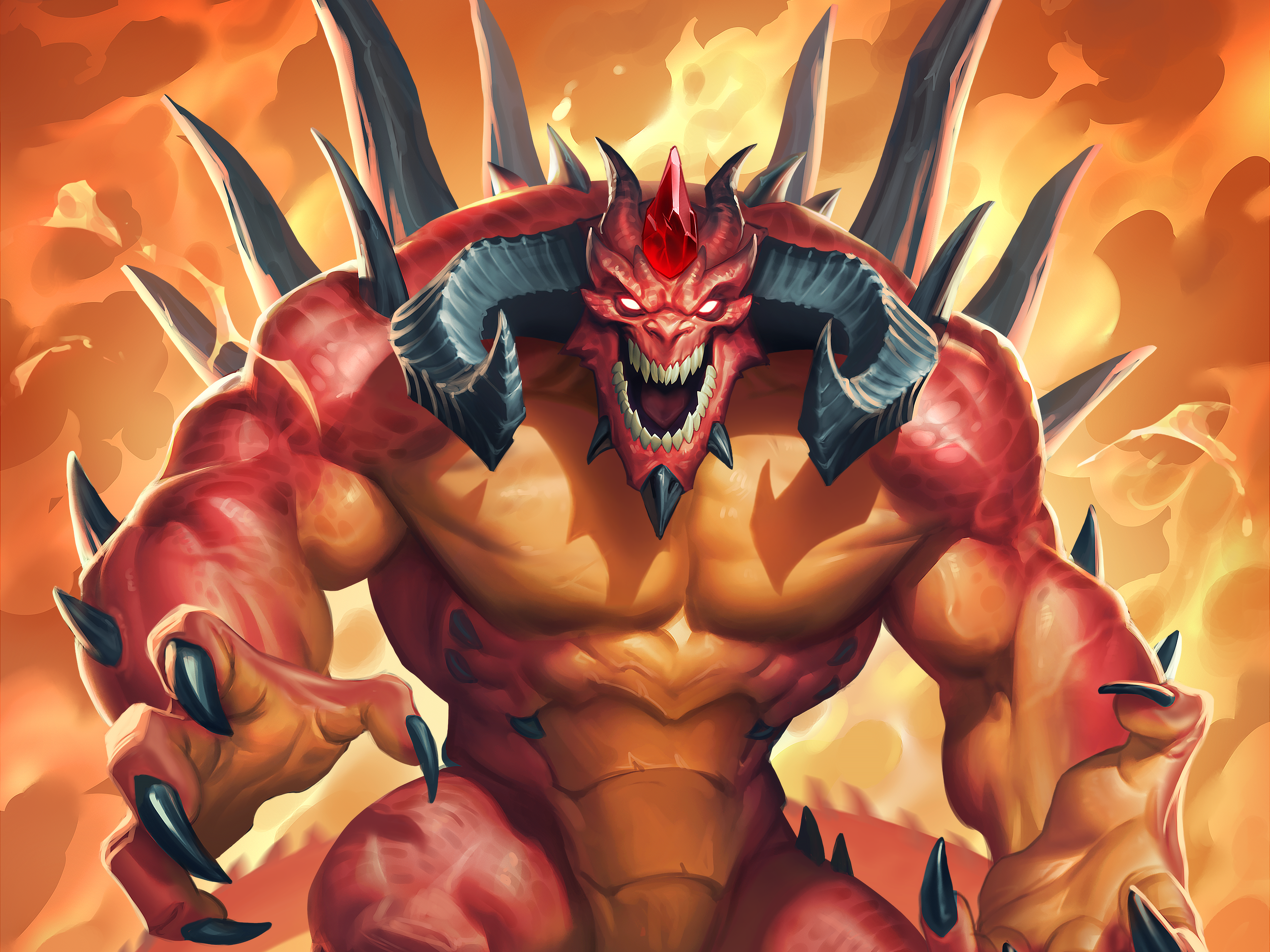 Diablo from Hearthstone: Heroes of Warcraft 4K HD Wallpaper