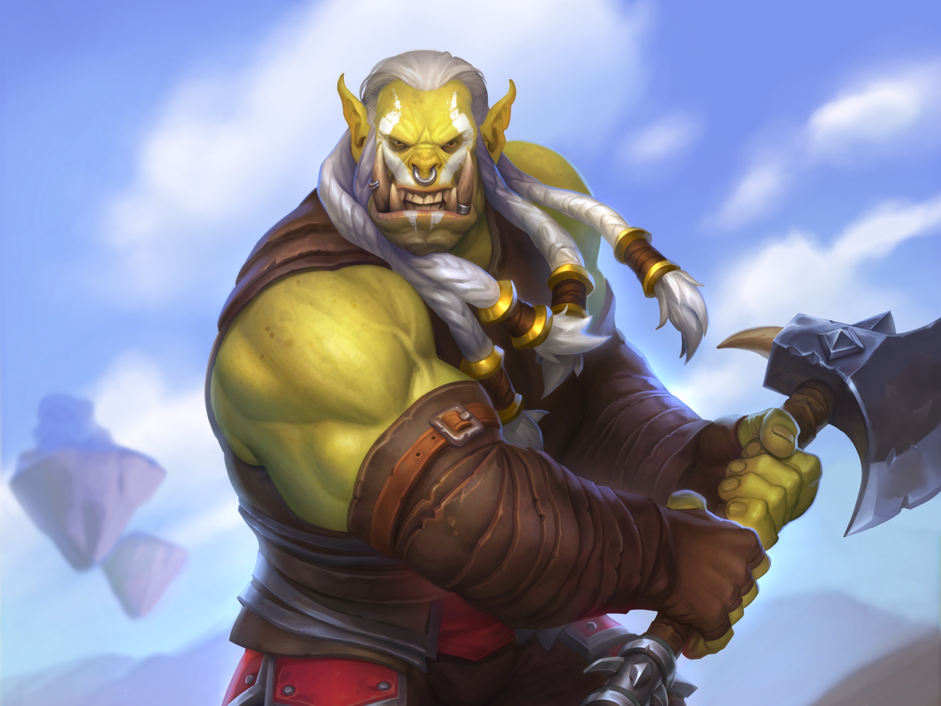 Orc Warrior from Hearthstone: Heroes of Warcraft HD Wallpaper