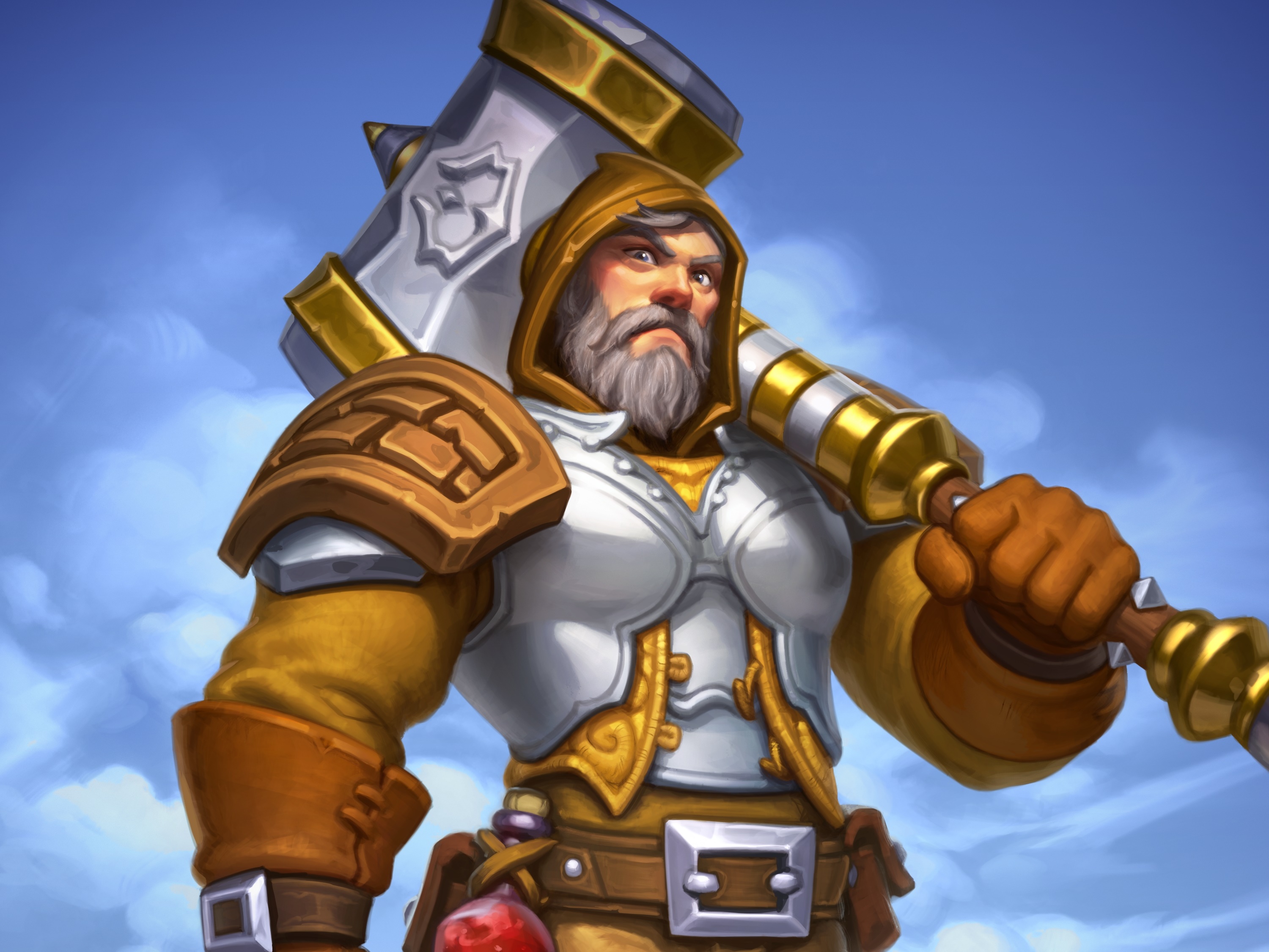 Man with hammer from Hearthstone: Heroes of Warcraft HD Wallpaper