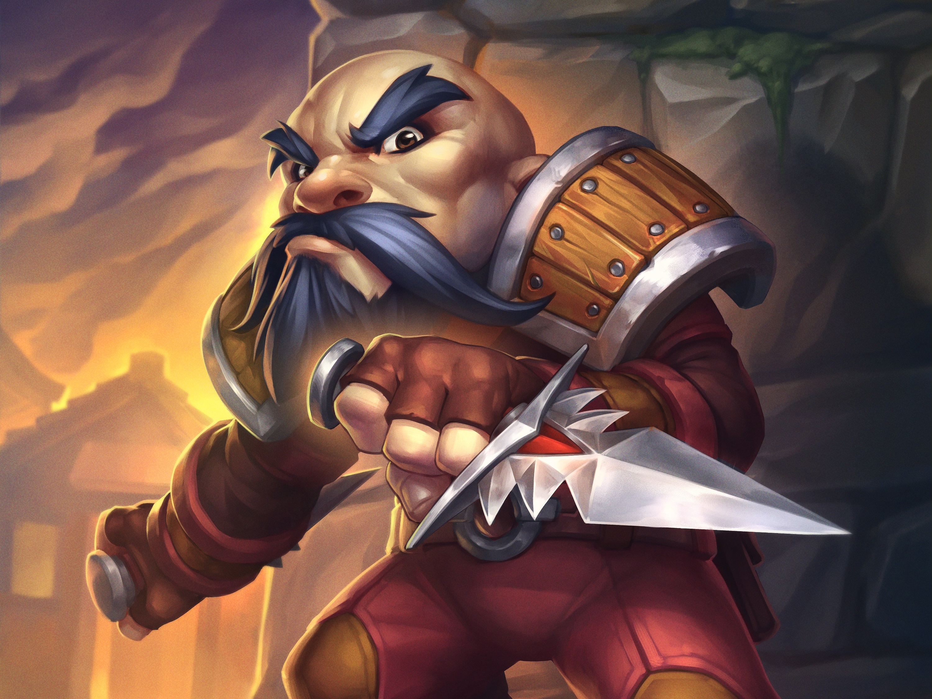 Dwarf Rogue from Hearthstone: Heroes of Warcraft HD Wallpaper