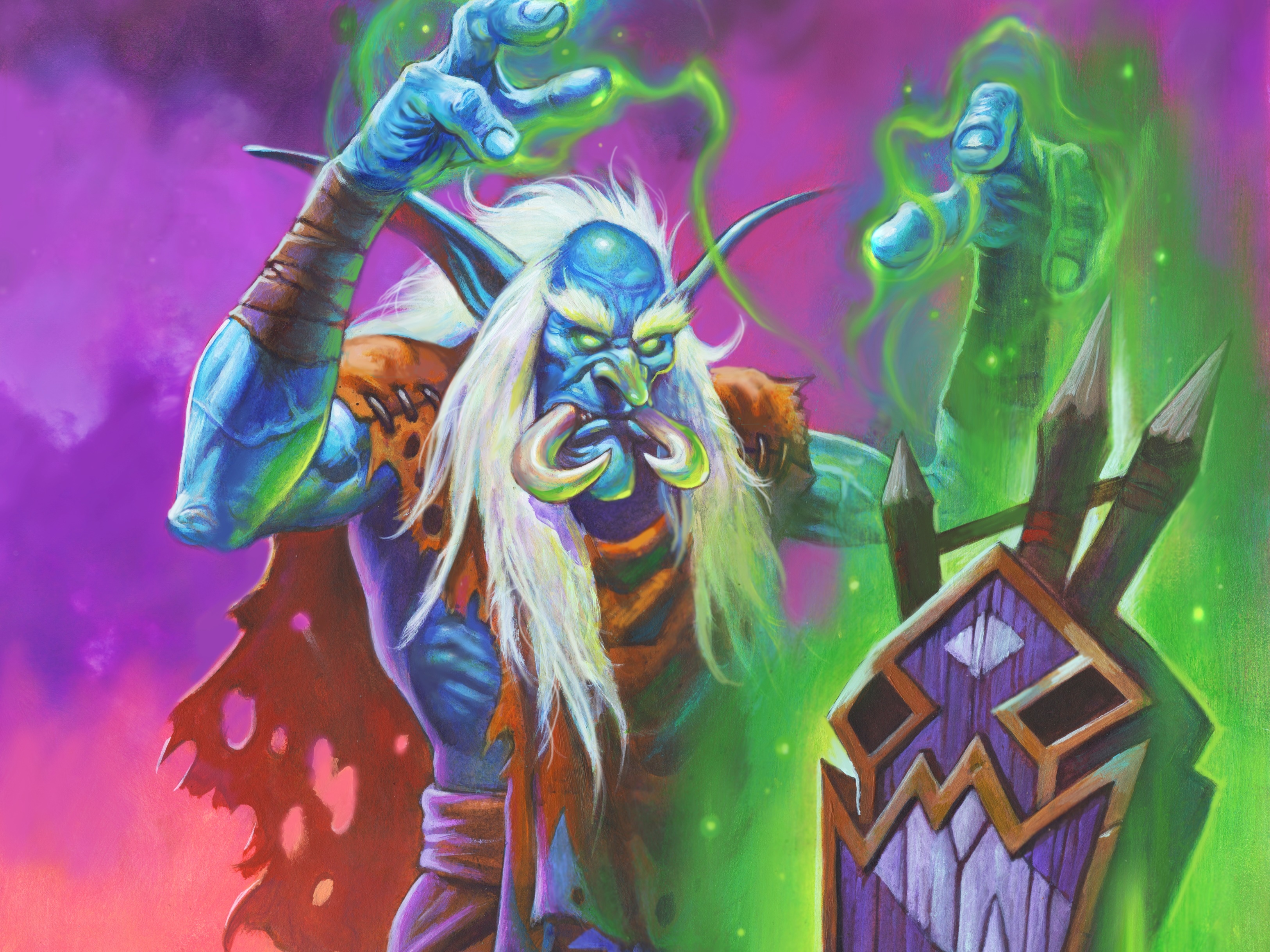 Vol'jin from Hearthstone: Heroes of Warcraft HD Wallpaper