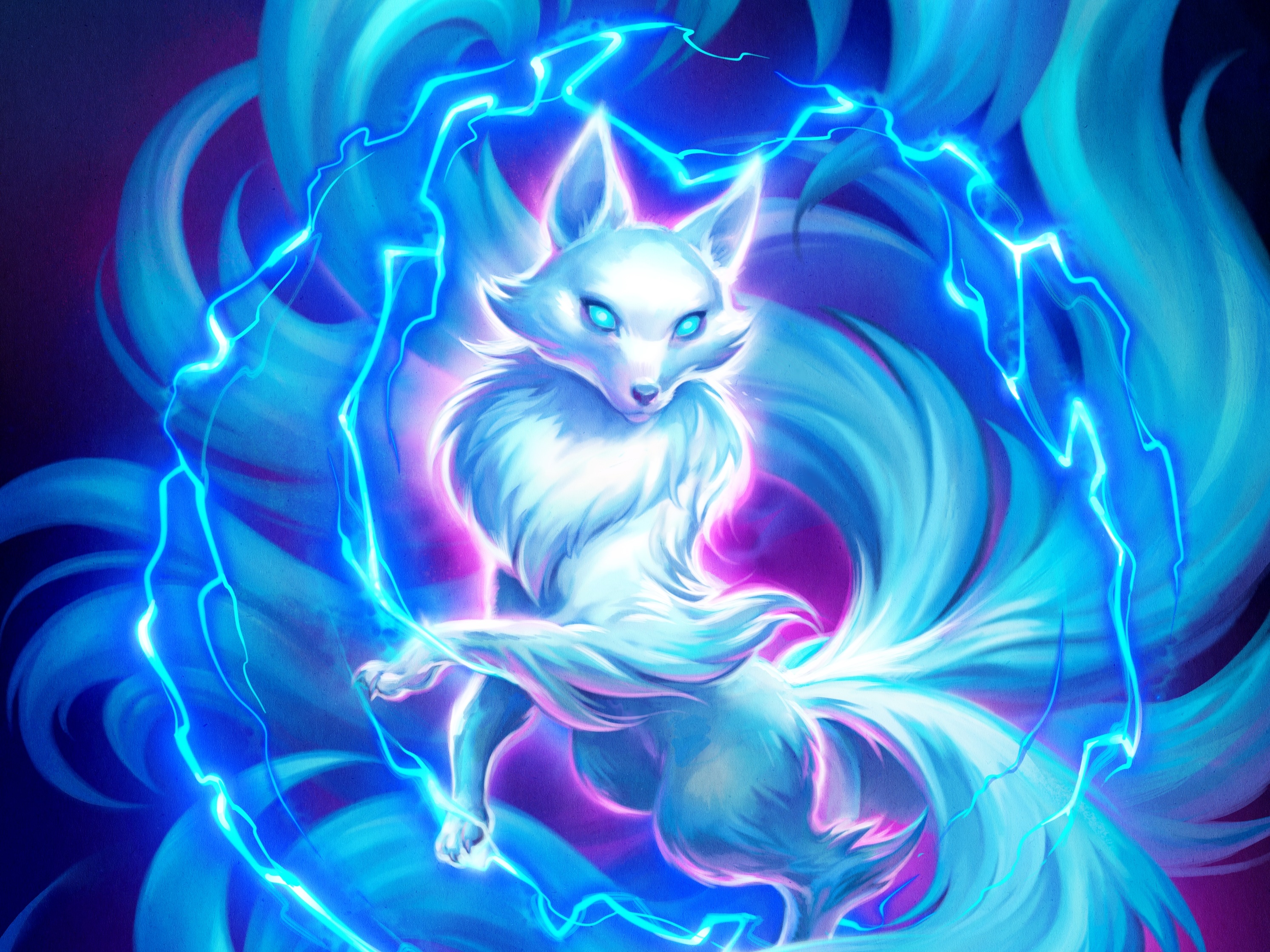 Ahri the Nine-Tailed Fox from League of Legends HD Wallpaper