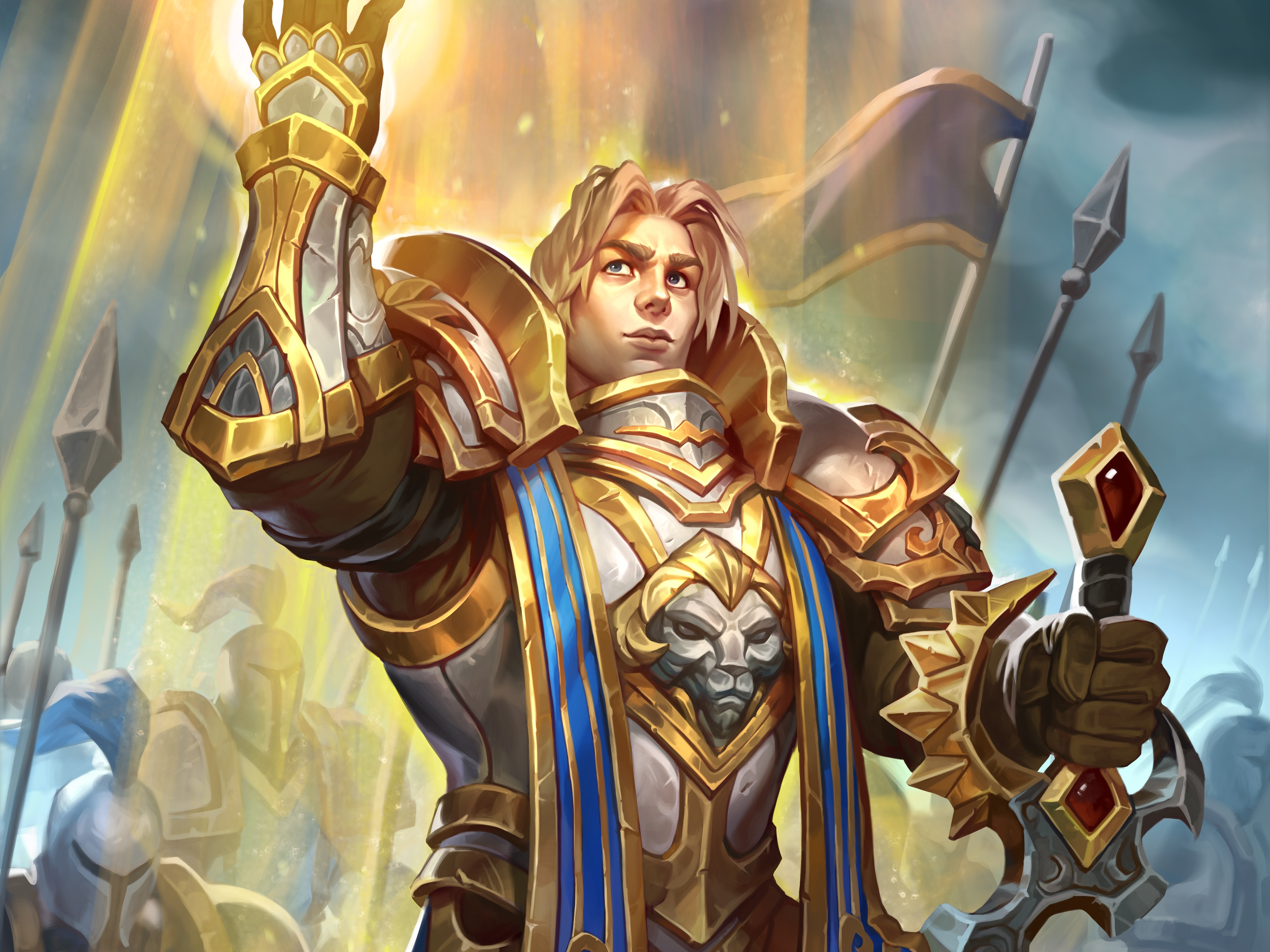 Anduin Wrynn from Hearthstone: Heroes of Warcraft 4K HD Wallpaper