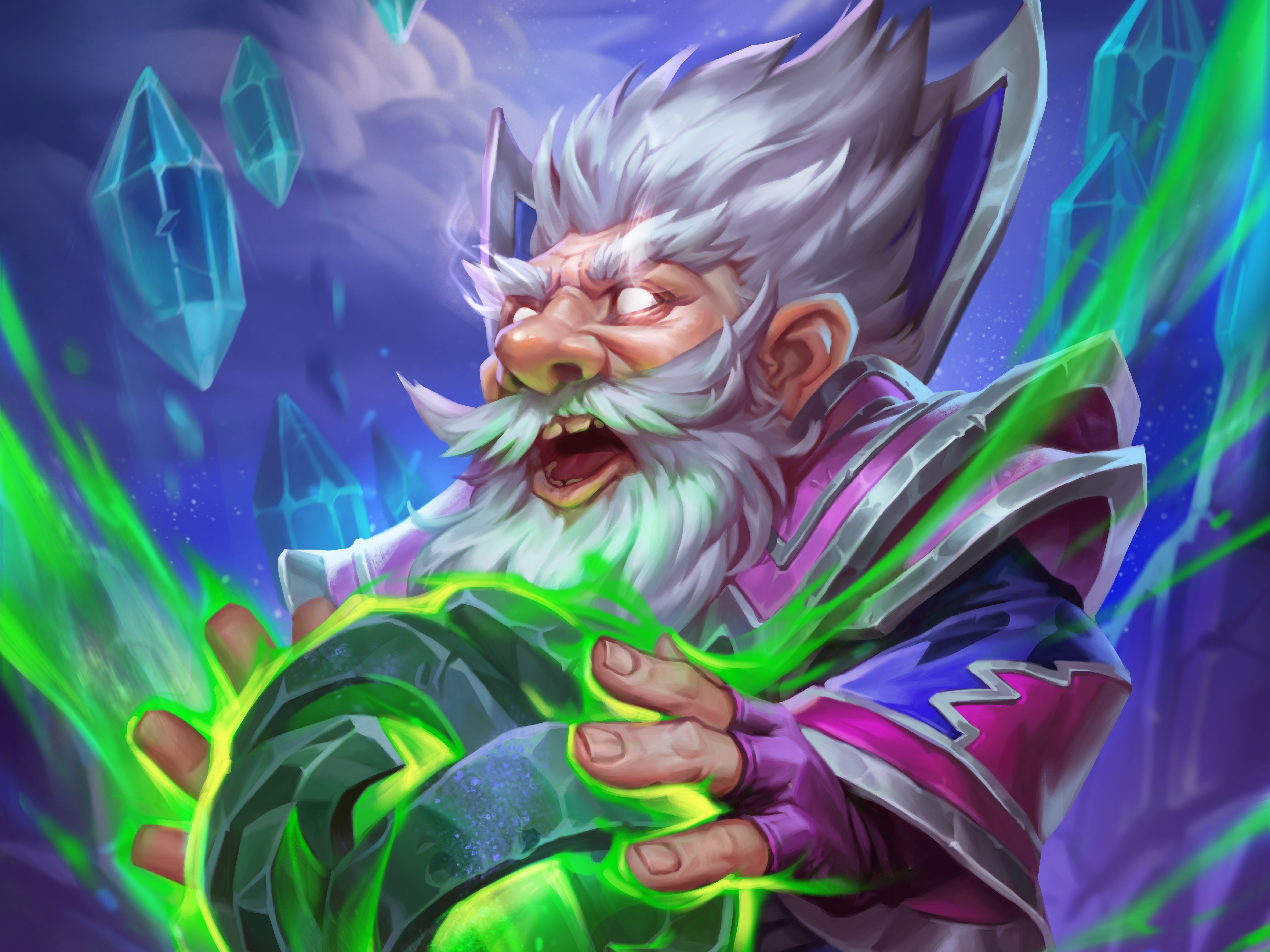 Gnome Mage from Hearthstone: Heroes of Warcraft 4K HD Wallpaper