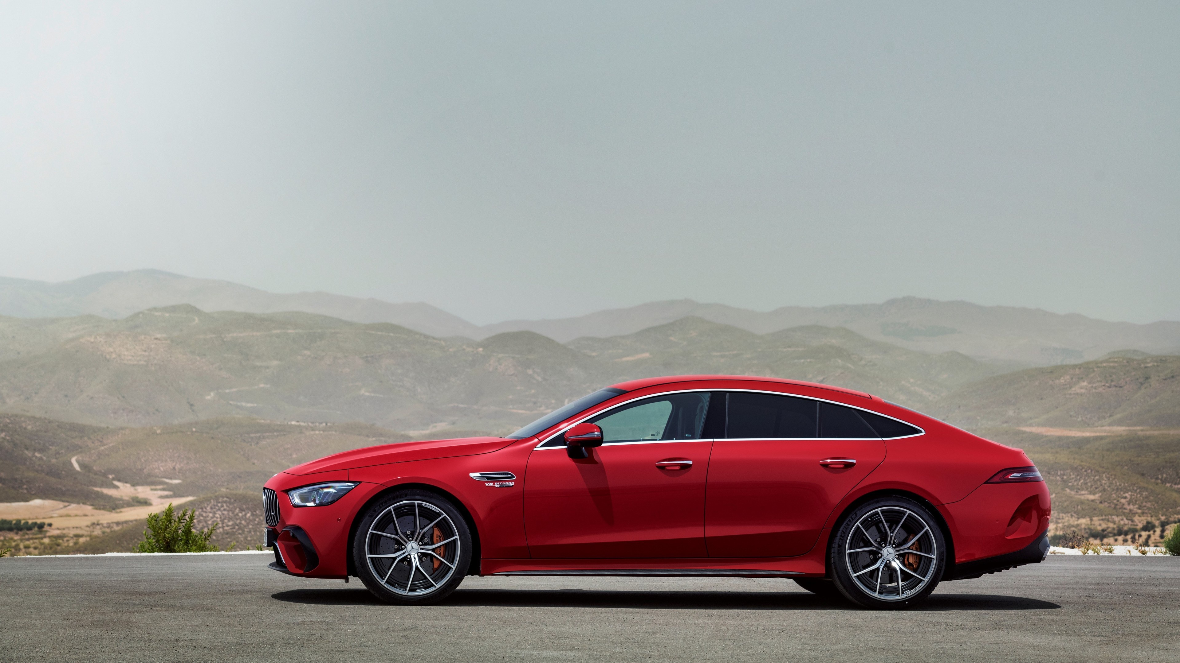 Red Mercedes-AMG GT 63 S 4K Grand Tourer HD Wallpaper