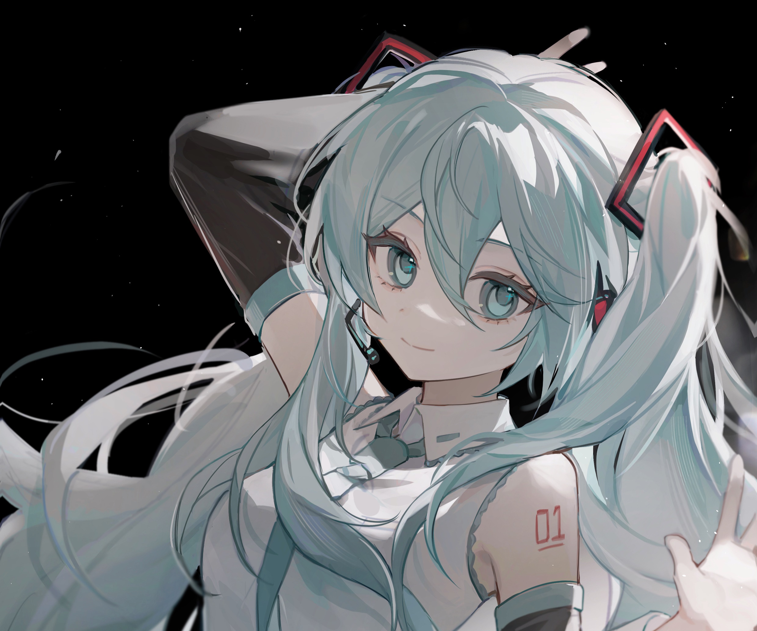 Hatsune Miku from Vocaloid HD Wallpaper