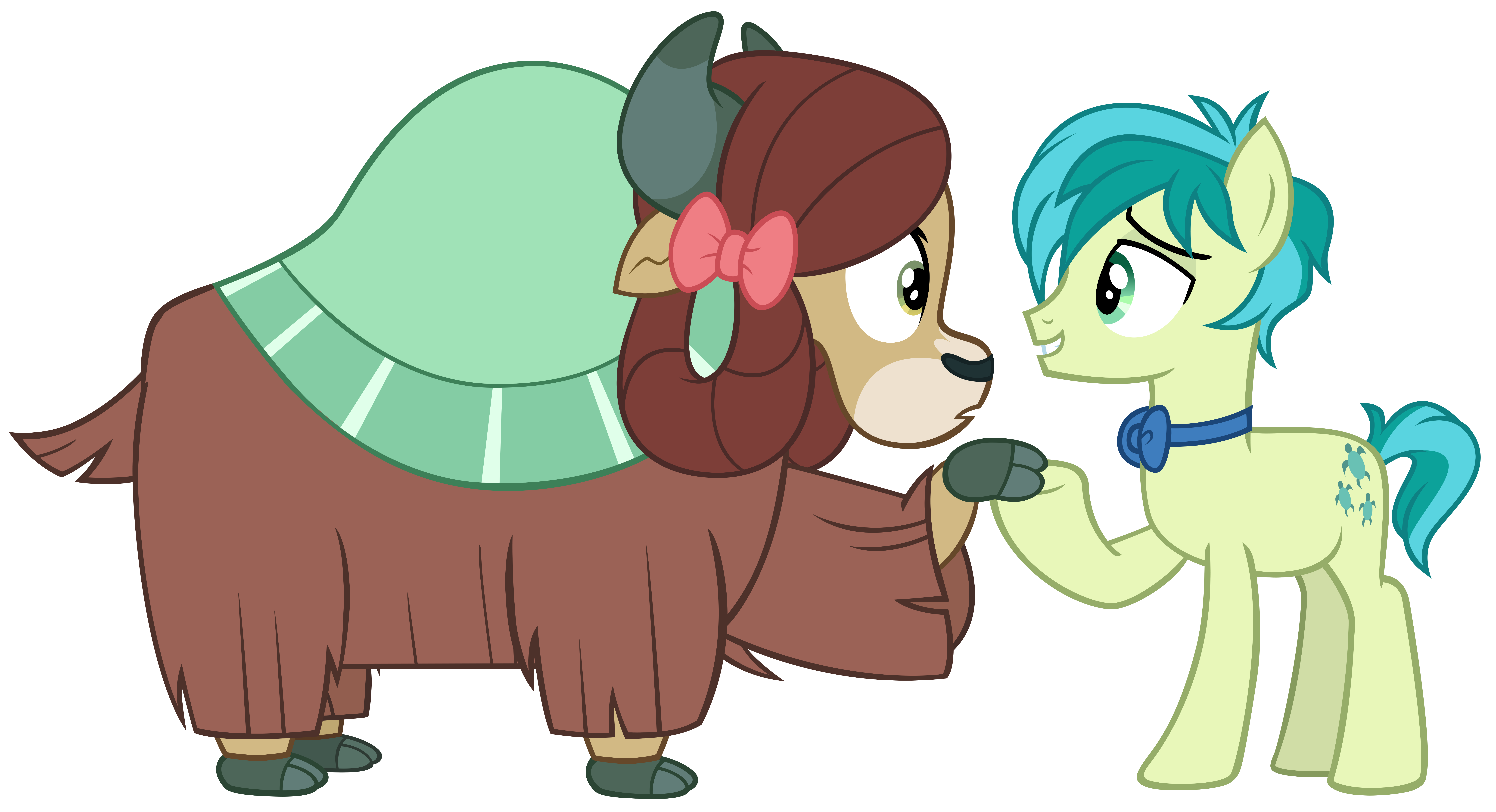 Sandbar and Yona from My Little Pony HD Wallpaper